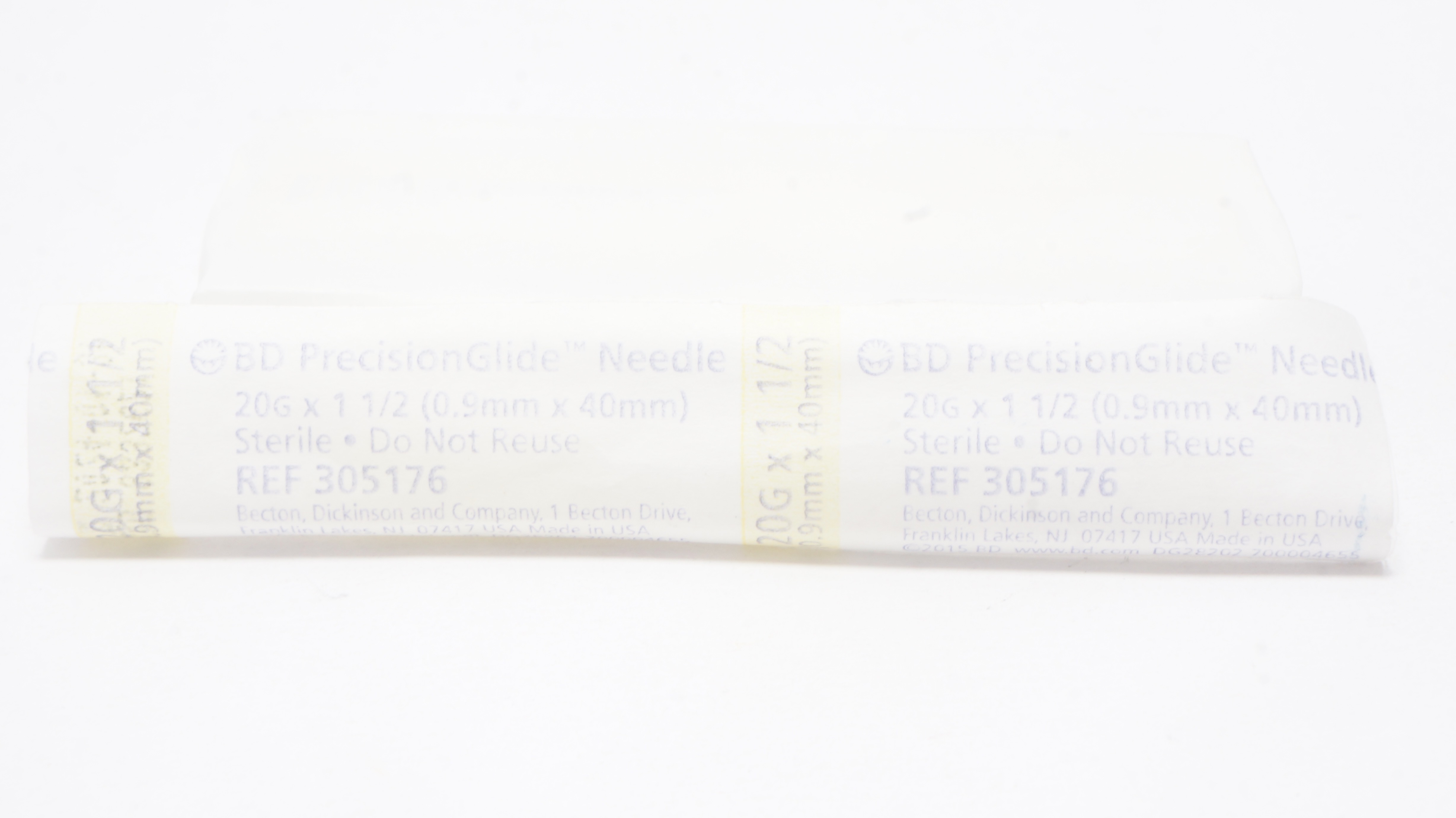 BD 305176 PrecisionGlide Ndle 20G x 1-1/2