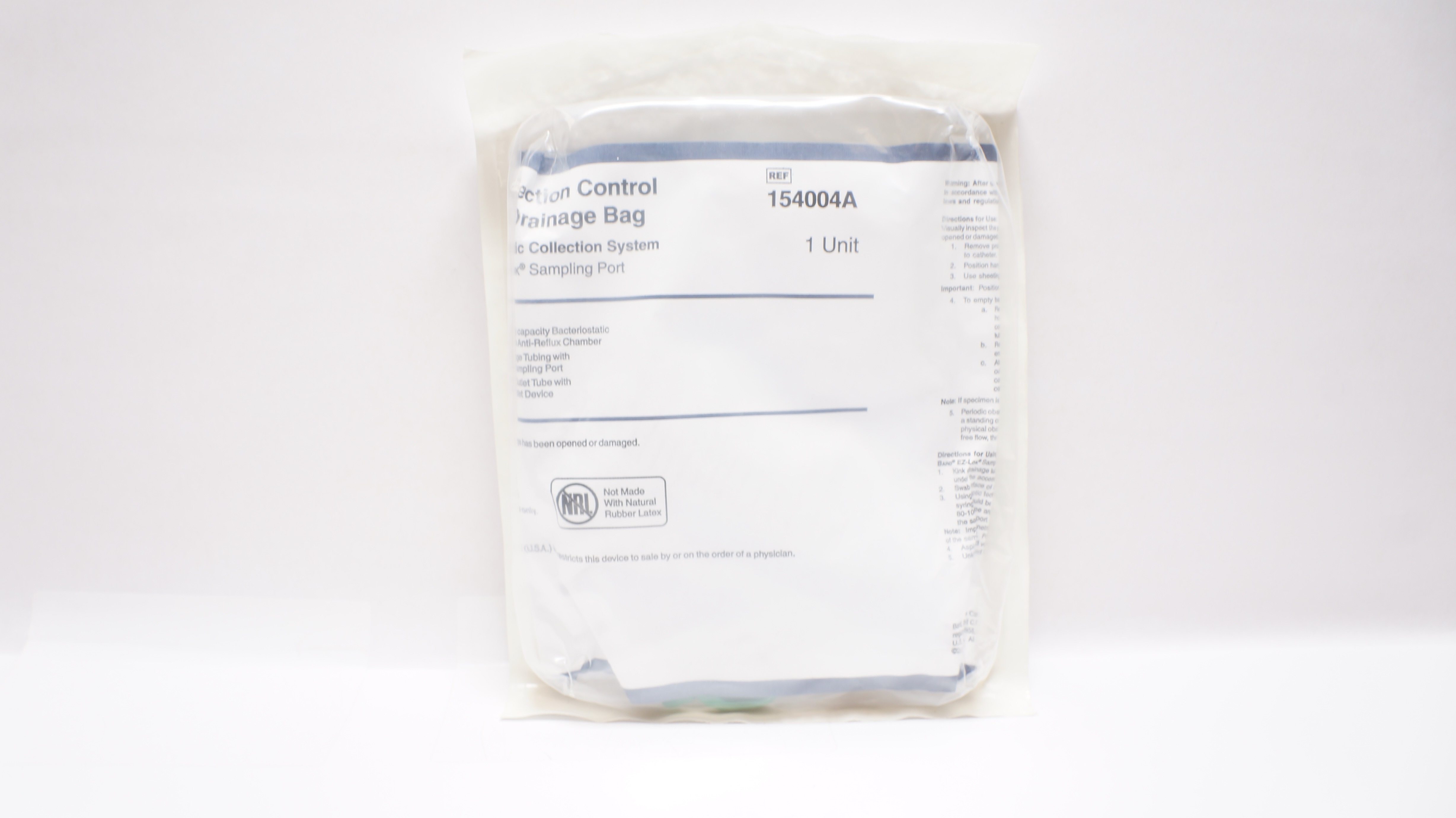 Bard 154004A Infection Control Urinary Drainage Bag (x)
