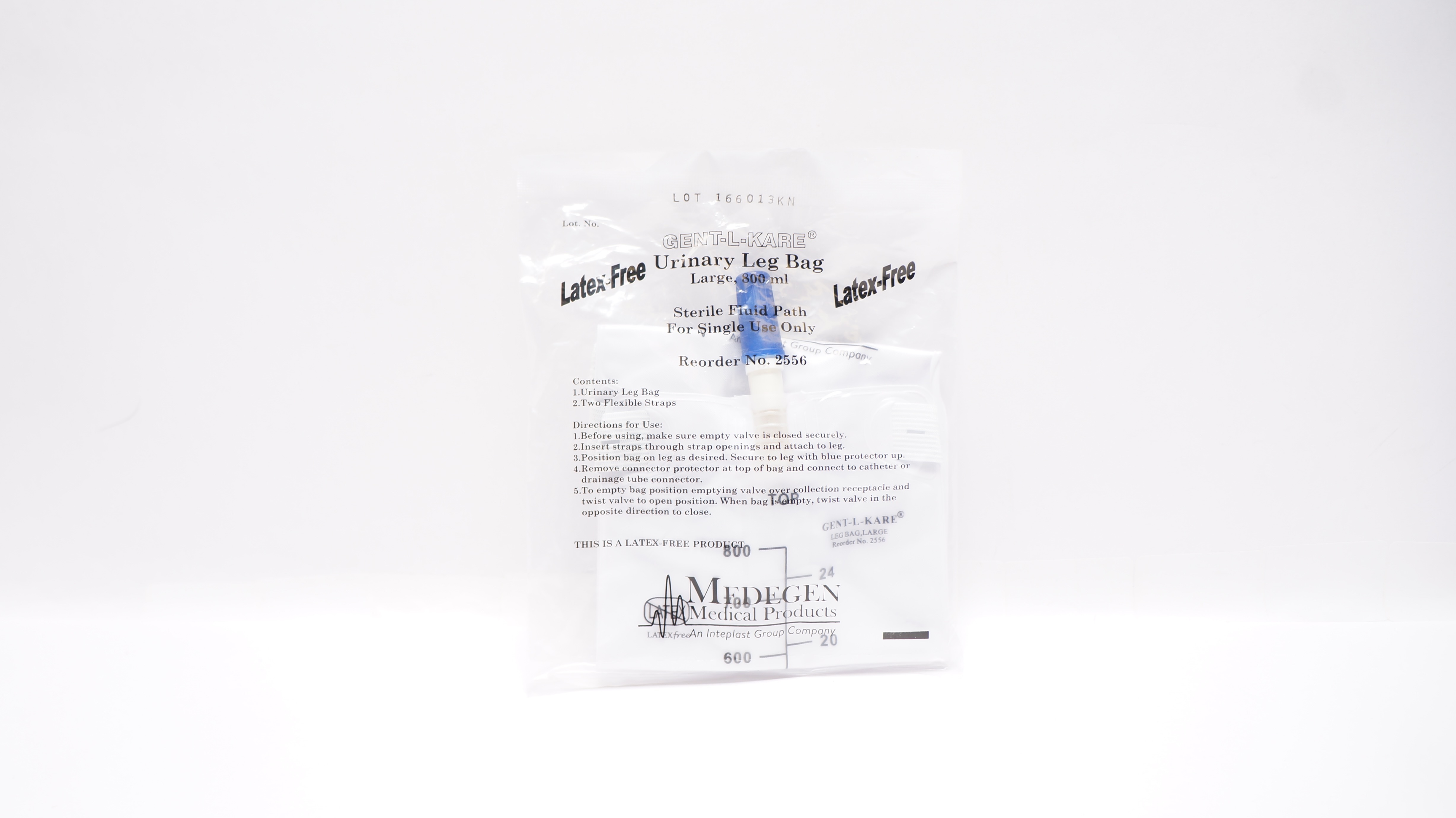 Medegen 2556 Urinary Leg Bag, Large 800mL