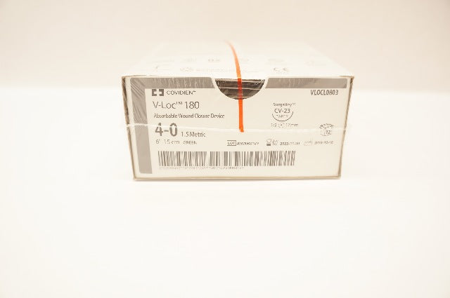Covidien VLOCL0803 4-0 V-Loc 180 Wound Closure Device CV-23, 6In-Box of 12 (x)