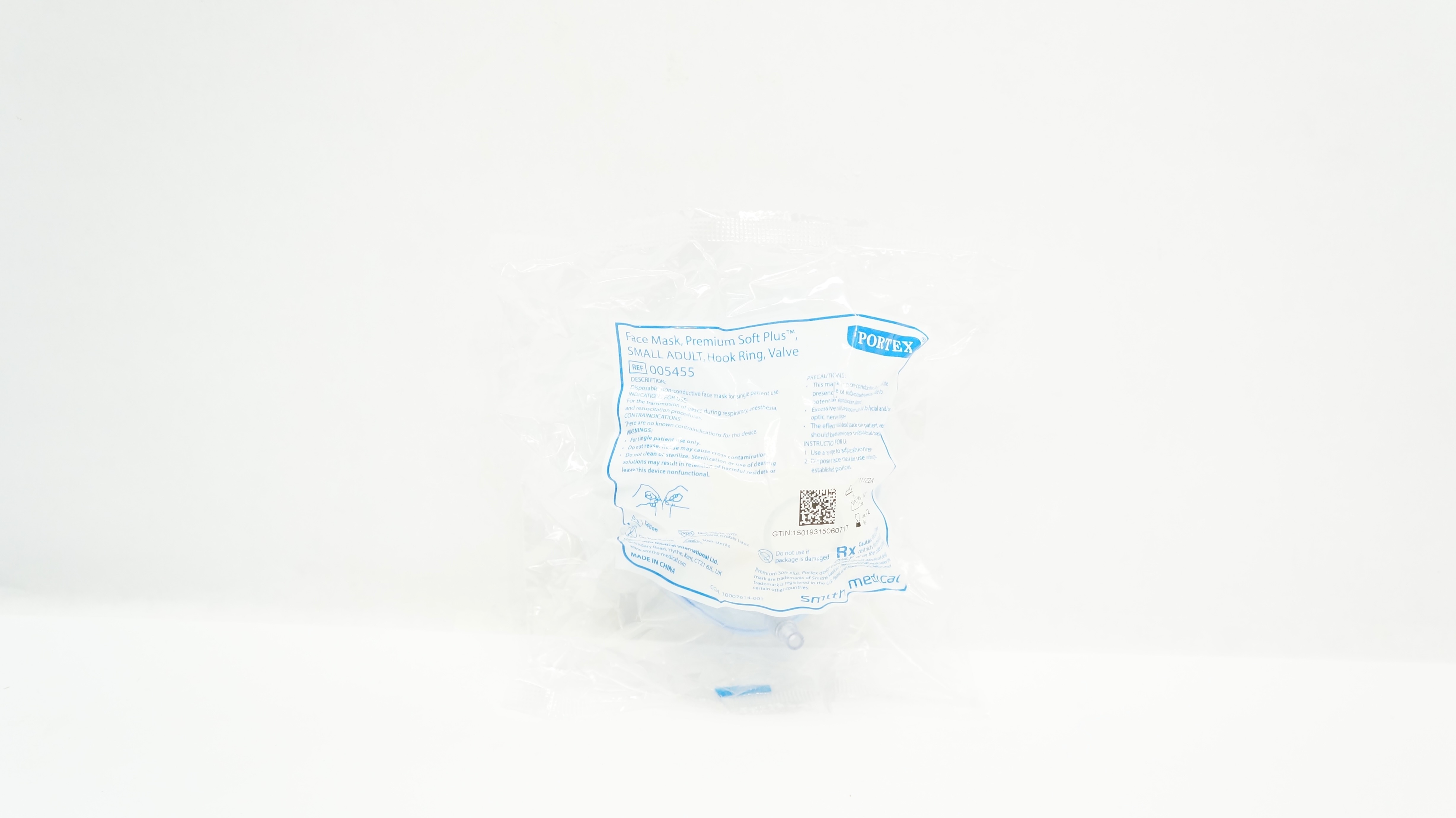 Smiths Medical 005455 Portex Premium Soft Plus Face Mask Small Adult