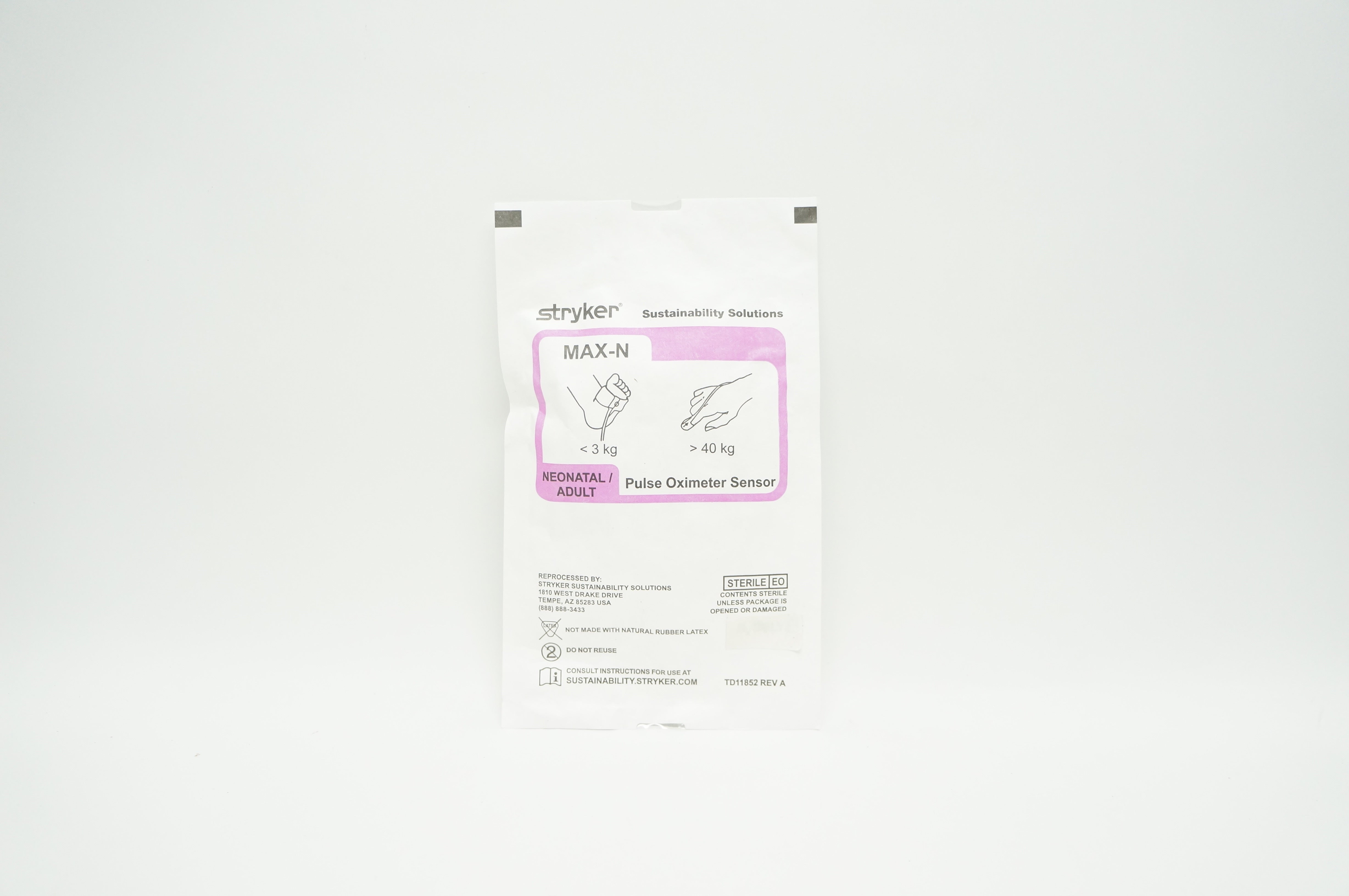 Stryker MAX-N Neonatal/Adult Pulse Oximeter Sensor