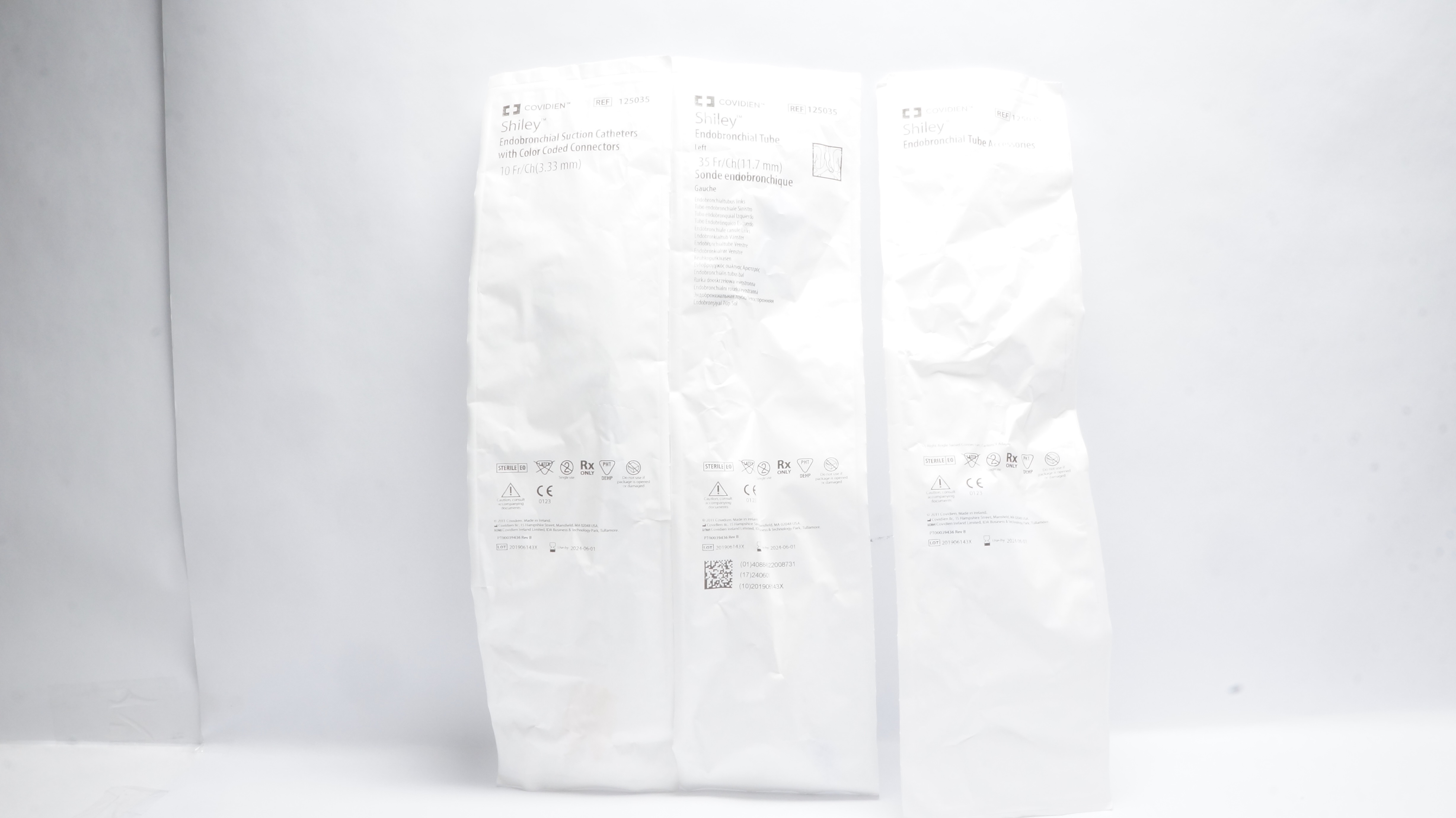 Covidien 125035 Shiley Endobronchial Cathes. 10Fr & Tube 35Fr, Accessories (x)
