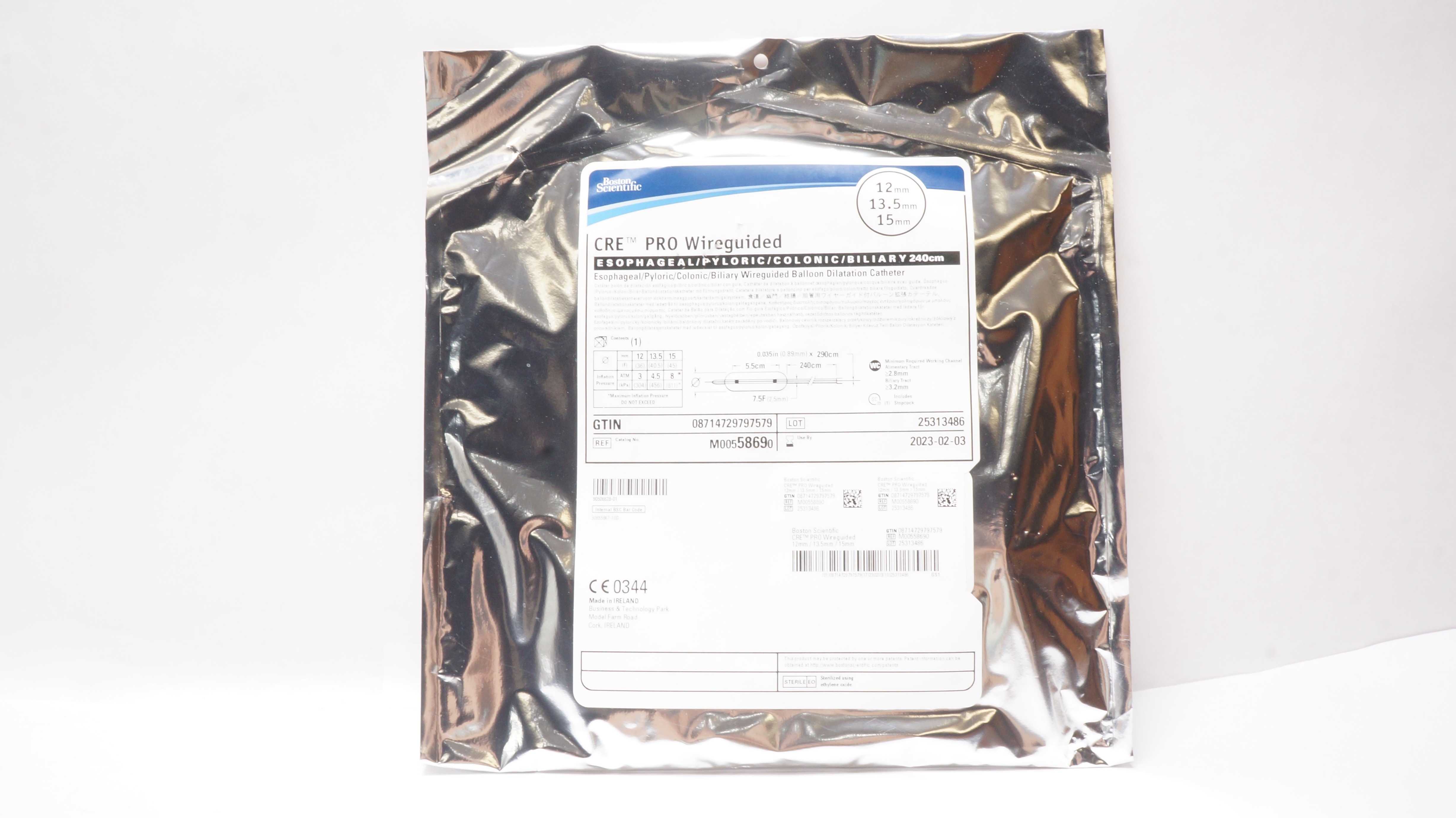 Boston Scientific 5869 Wireguided Balloon Dilatation Cath. 12x13.5x15mm (x)