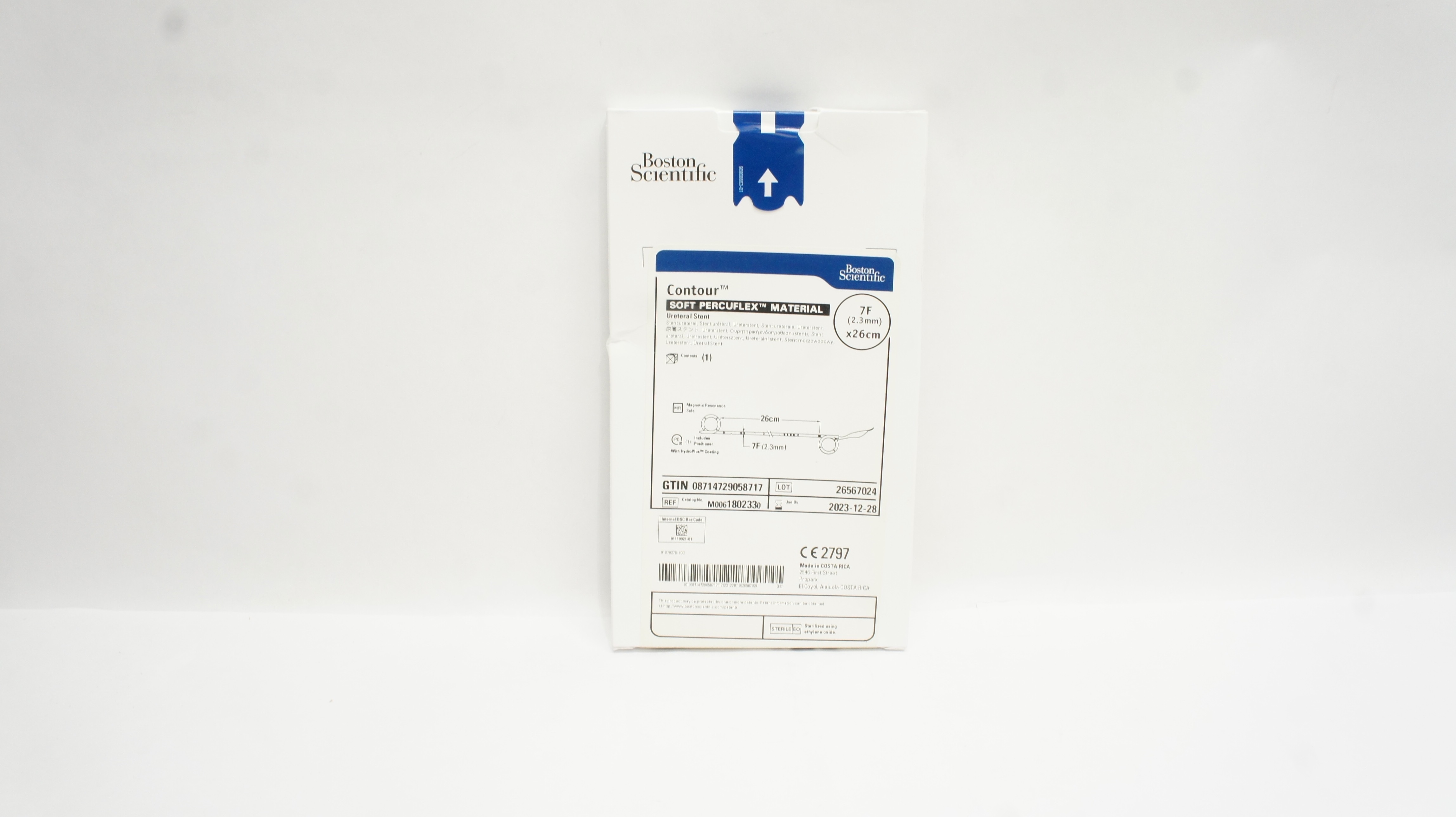 Boston Scientific M0061802330 Contour Ureteral Stnt 7F x 26cm (x)