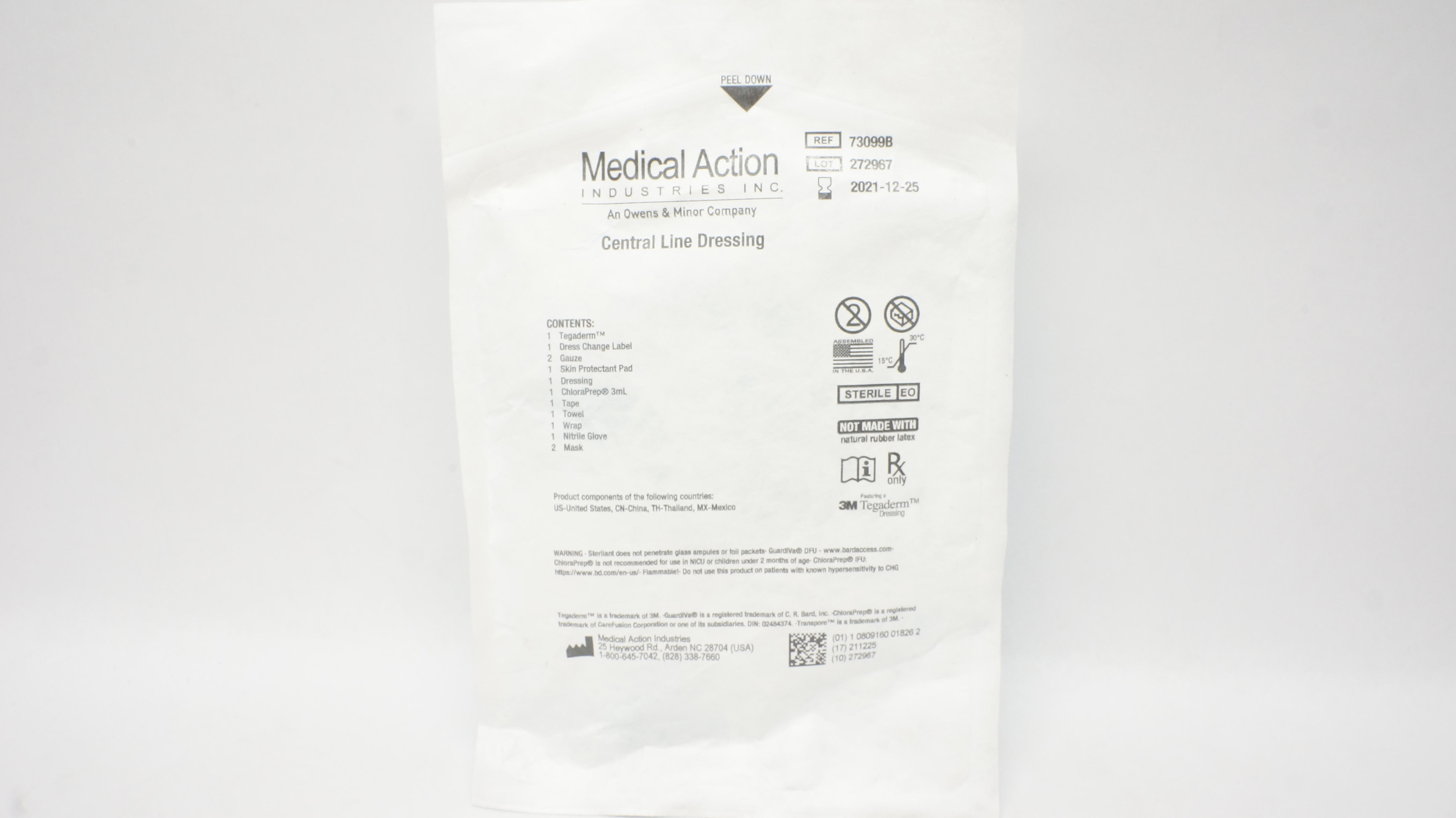 Medical Action 73099B 3M Tegaderm Central Line Dressing (x)