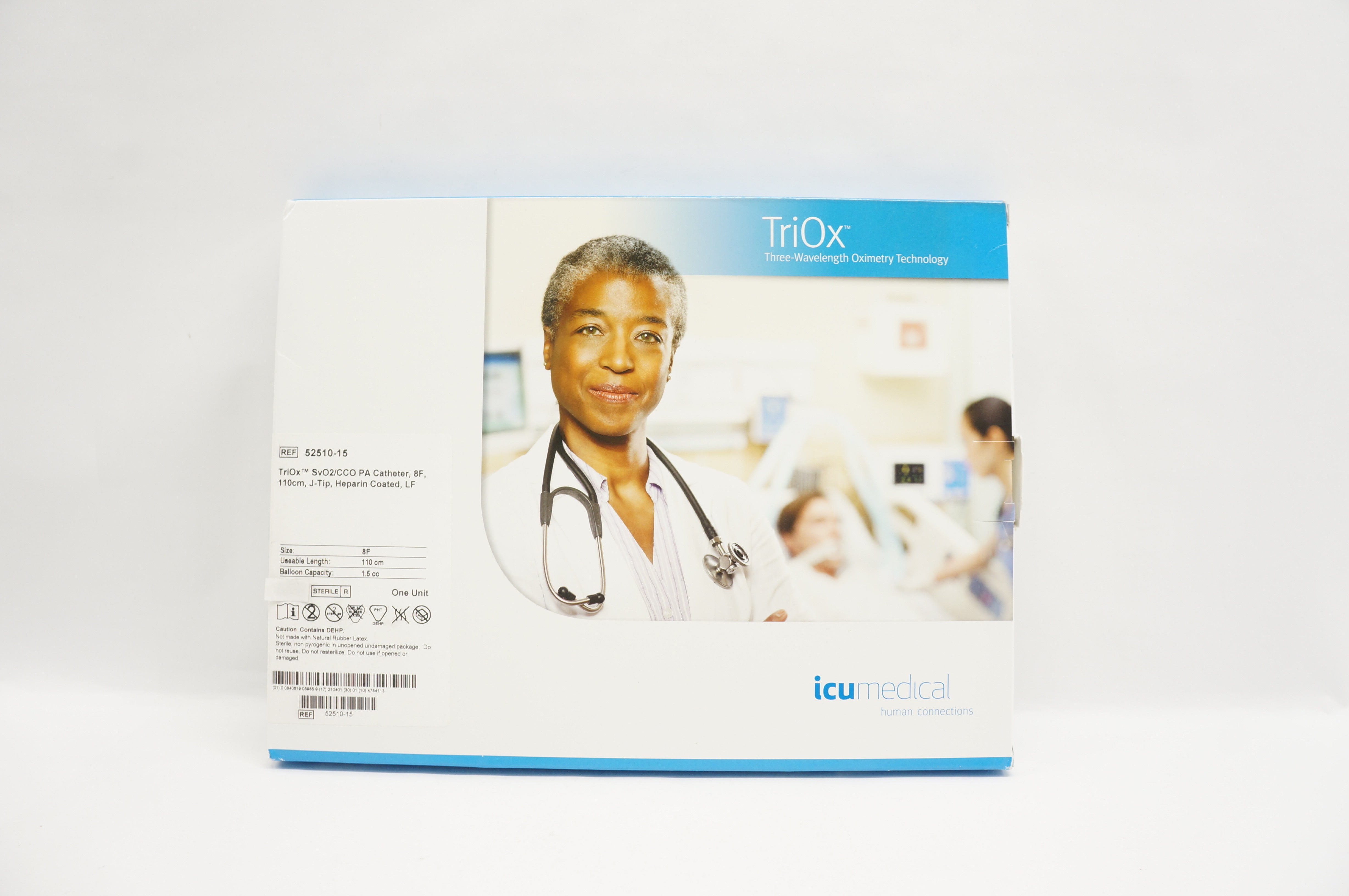 ICU Medical 52510-15 TriOx SvO2/CCO PA Cath, 8F, 110cm, Heparin Coated ...