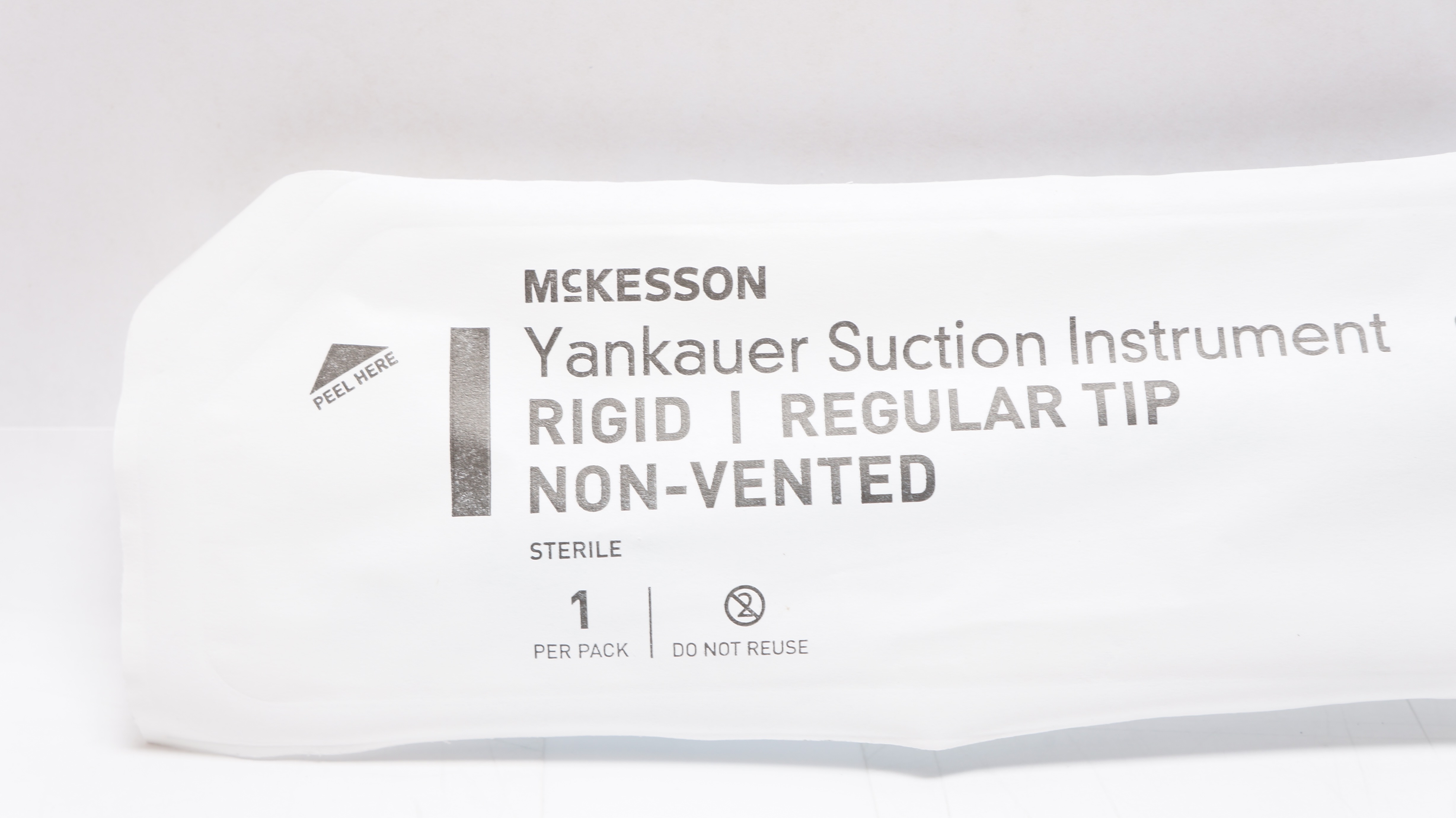 McKesson 16-66204 Yankauer Suction Instrument Rigid Regular Tip Non-Vented