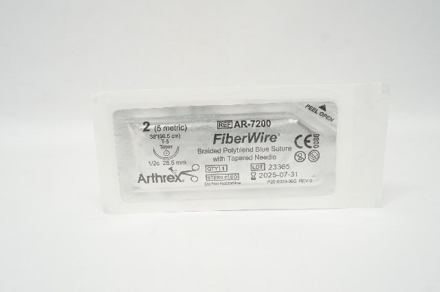 Arthrex AR-7200 2 FiberWire Braided Polyblend StreT-5 Taper 1/2c 26.5mm 38inch