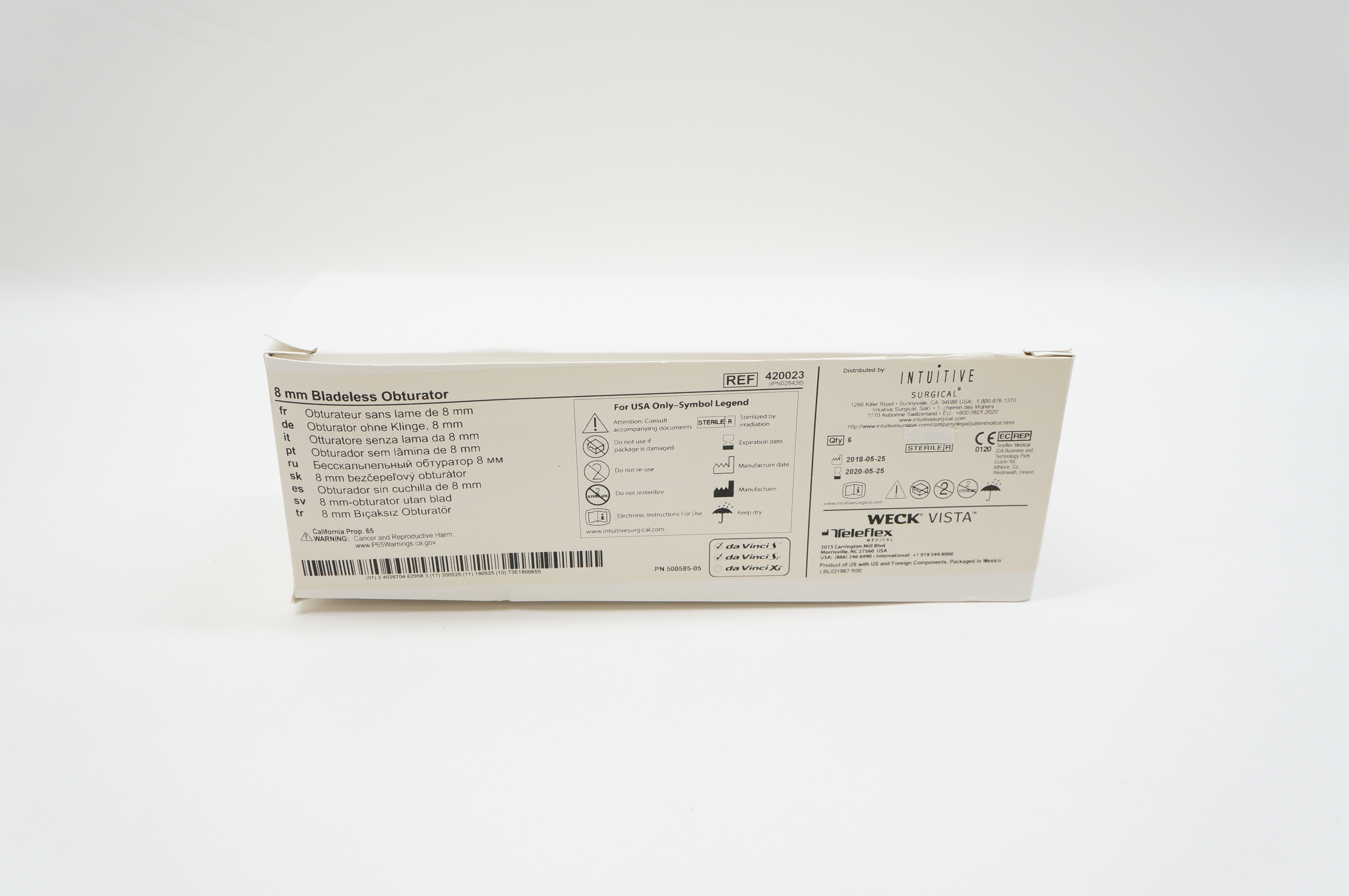 Teleflex 420023 Weck Vista Bladeless Obturator 8mm (x)