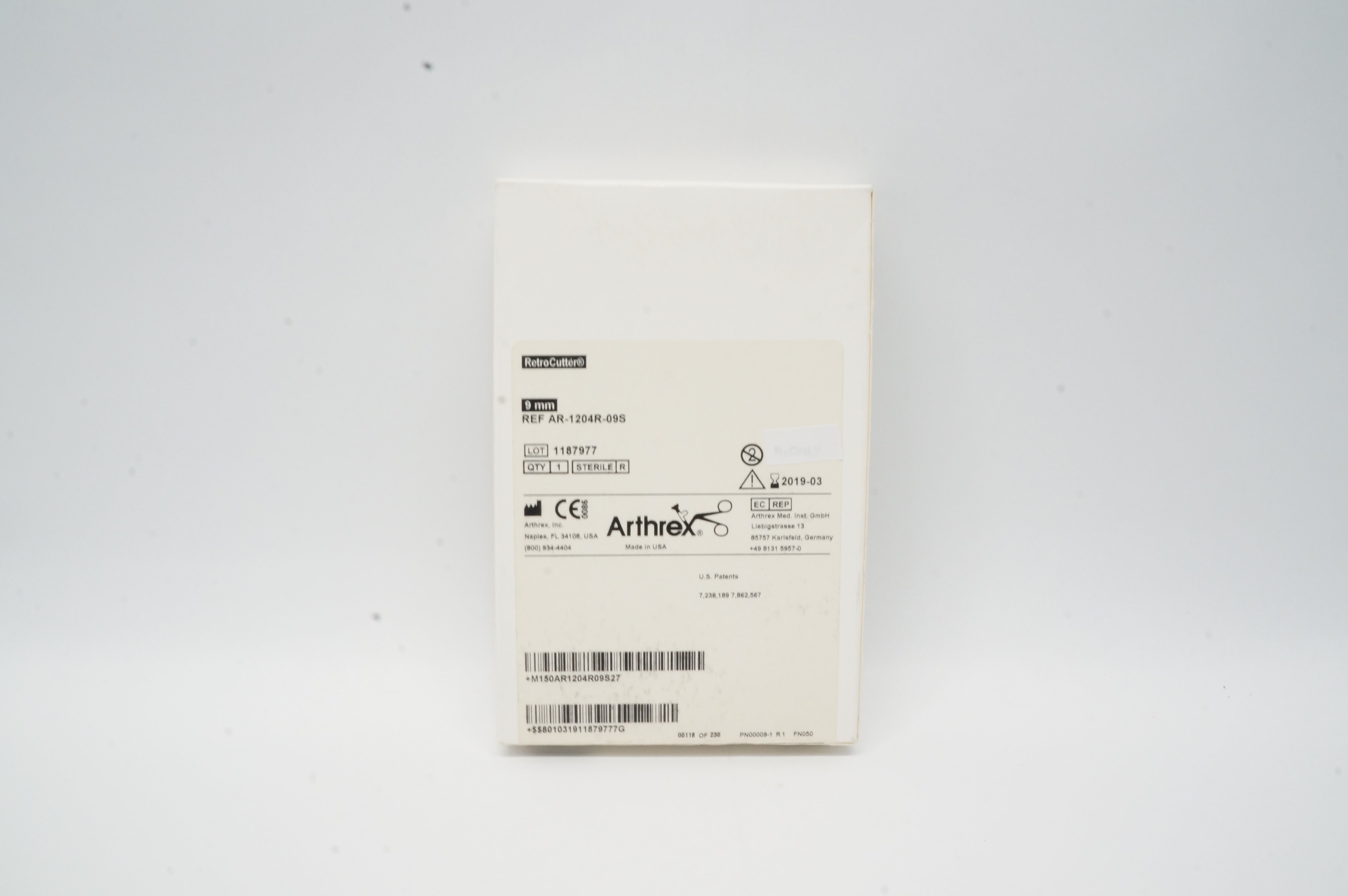 Arthrex AR-1204R-09S RetroCutter 9mm (x)