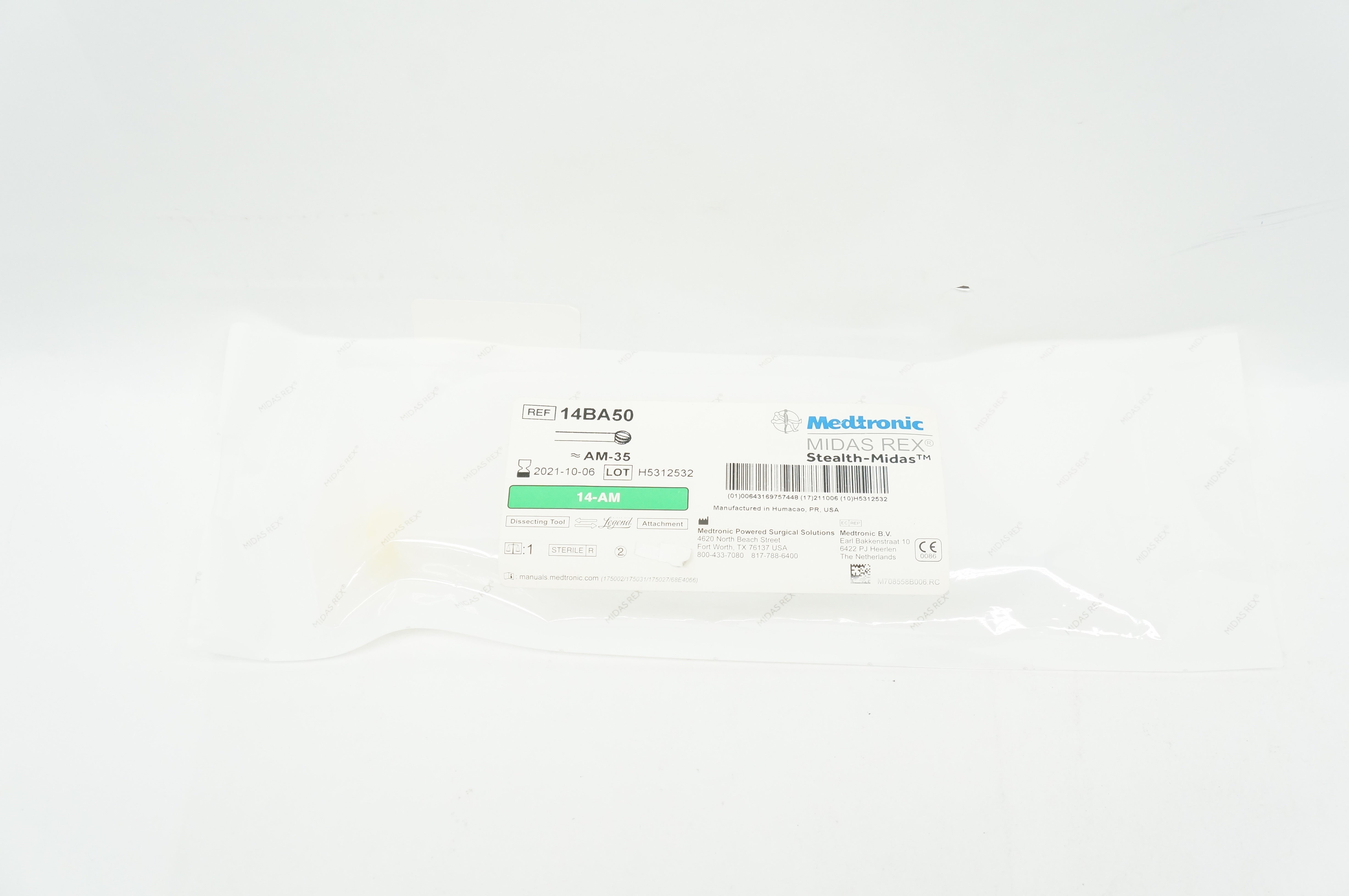 Medtronic 14BA50D Midas Rex AM-35 14-AM Dissecting Tool (x)