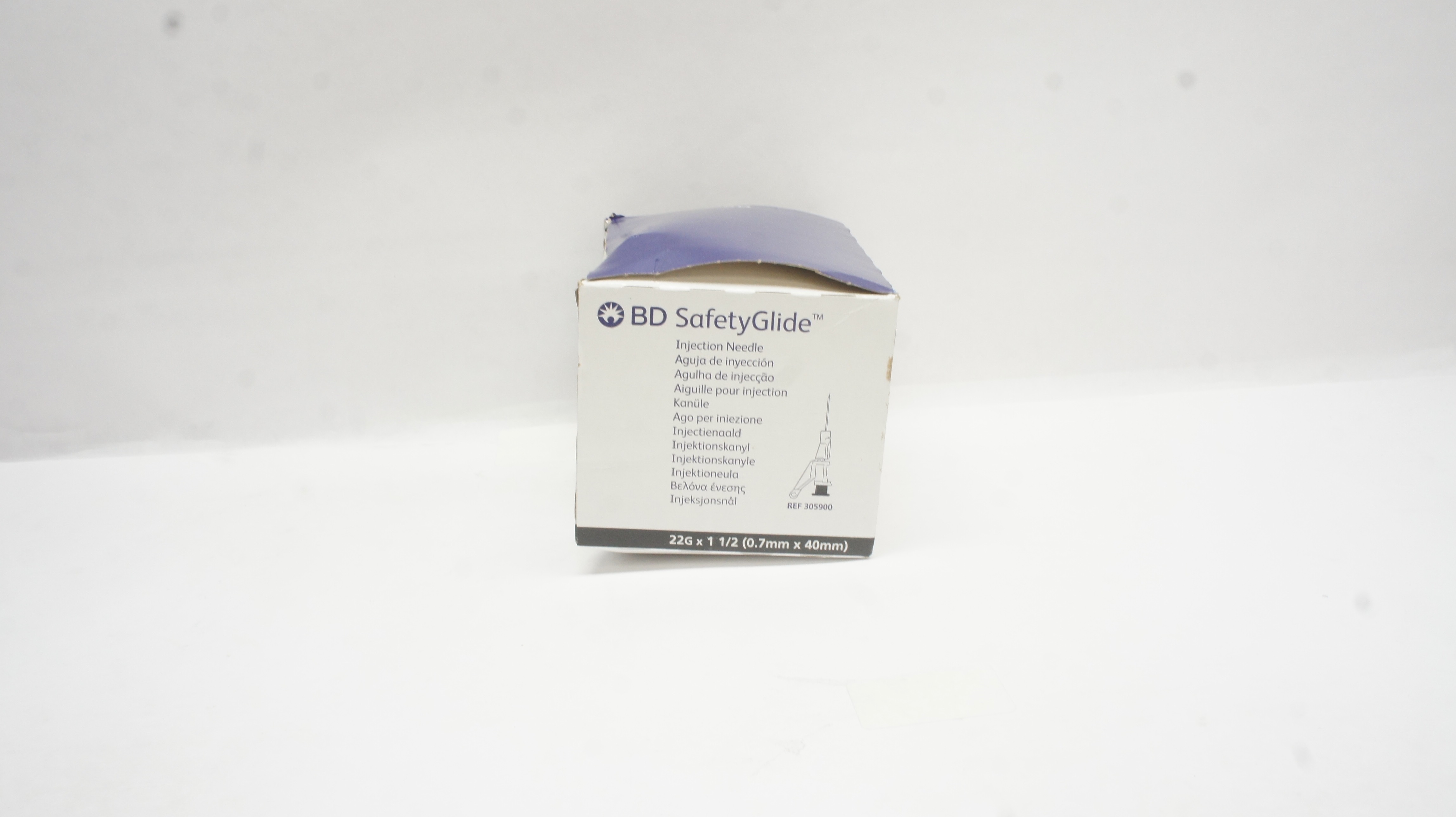 BD 305900 SafetyGlide Injection Ndle 22G x 1-1/2inch - Box of 50