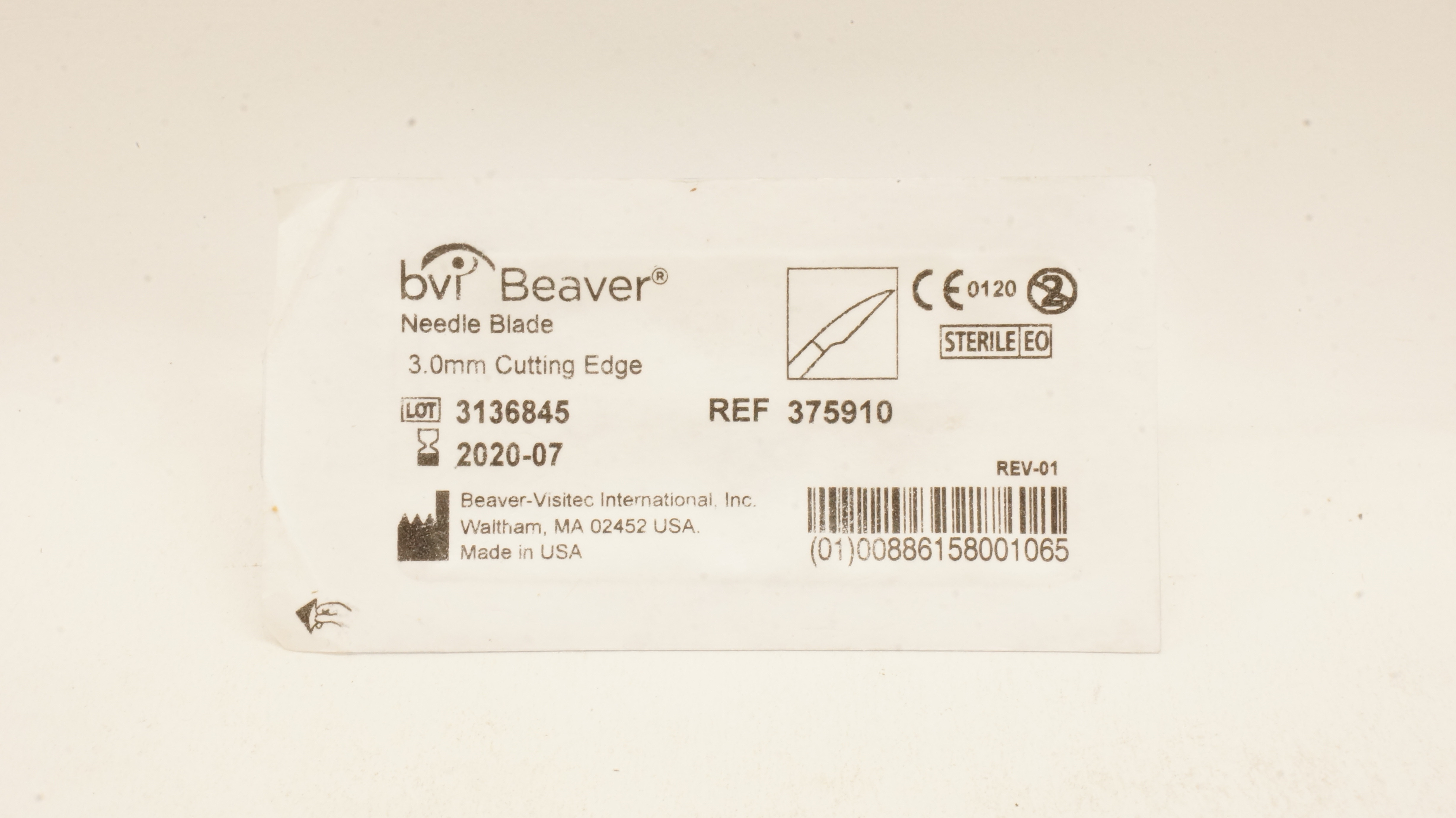 BVI Beaver 375910 Ndle Blade 3.0mm Cutting Edge (x)