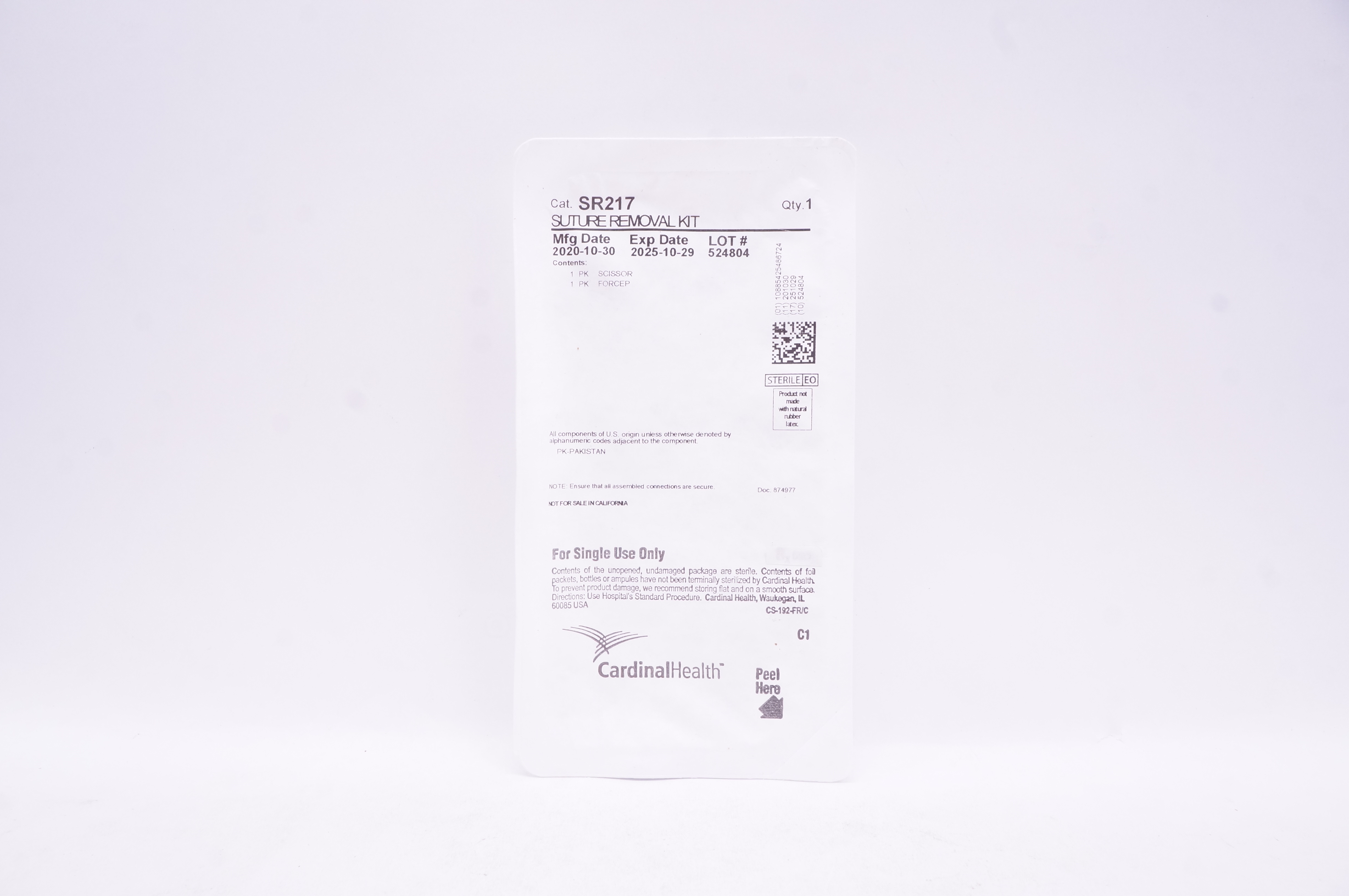 Cardinal Health SR217 Suture Removal Kit