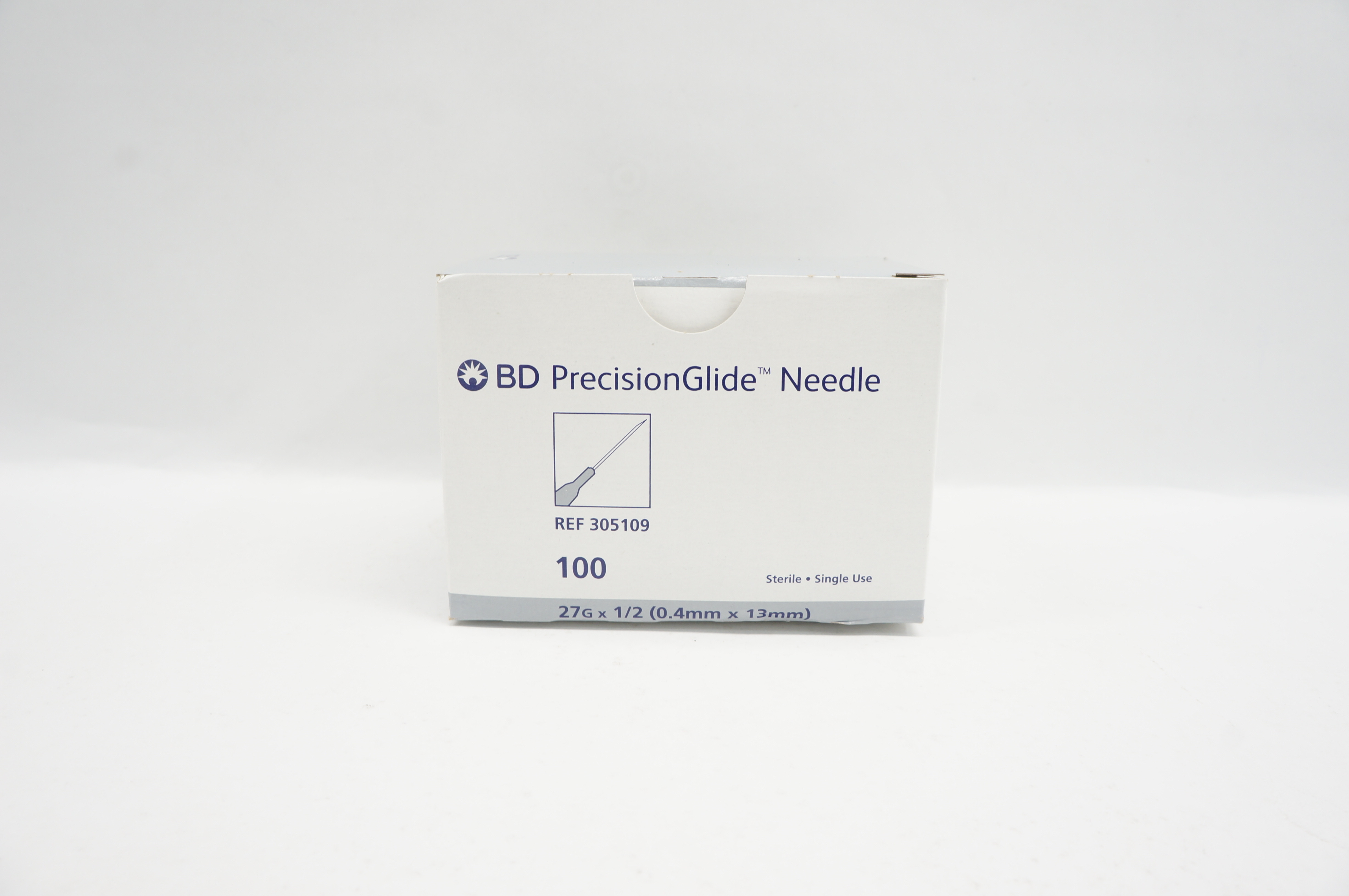 BD 305109 PrecisionGlide Ndle 27G x 1/2 - Box of 100