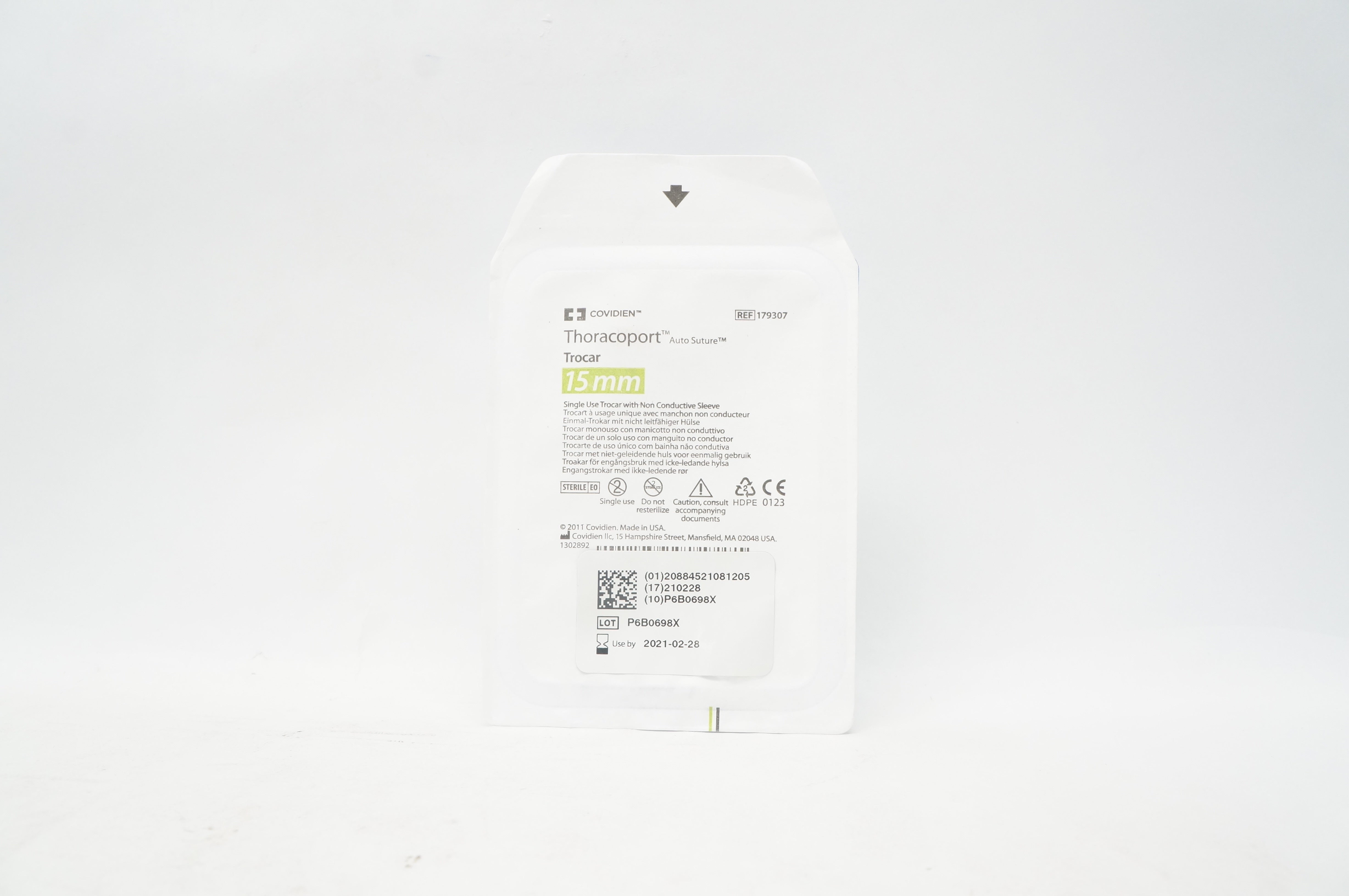 Covidien 179307 Thoracoport Auto Suture Trocar 15mm (x)