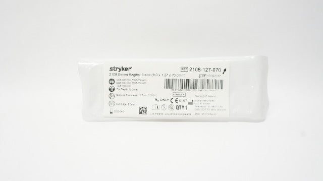 Stryker 2108-127-070 Sagittal Blade 8.0mm x 1.27mm x 70.0mm (x)