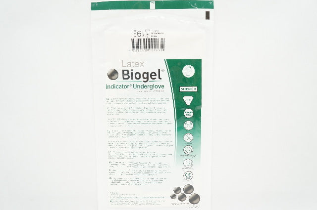Molnlycke Health Care 31265 Biogel Indicator Underglove, Size 6-1/2 (x)