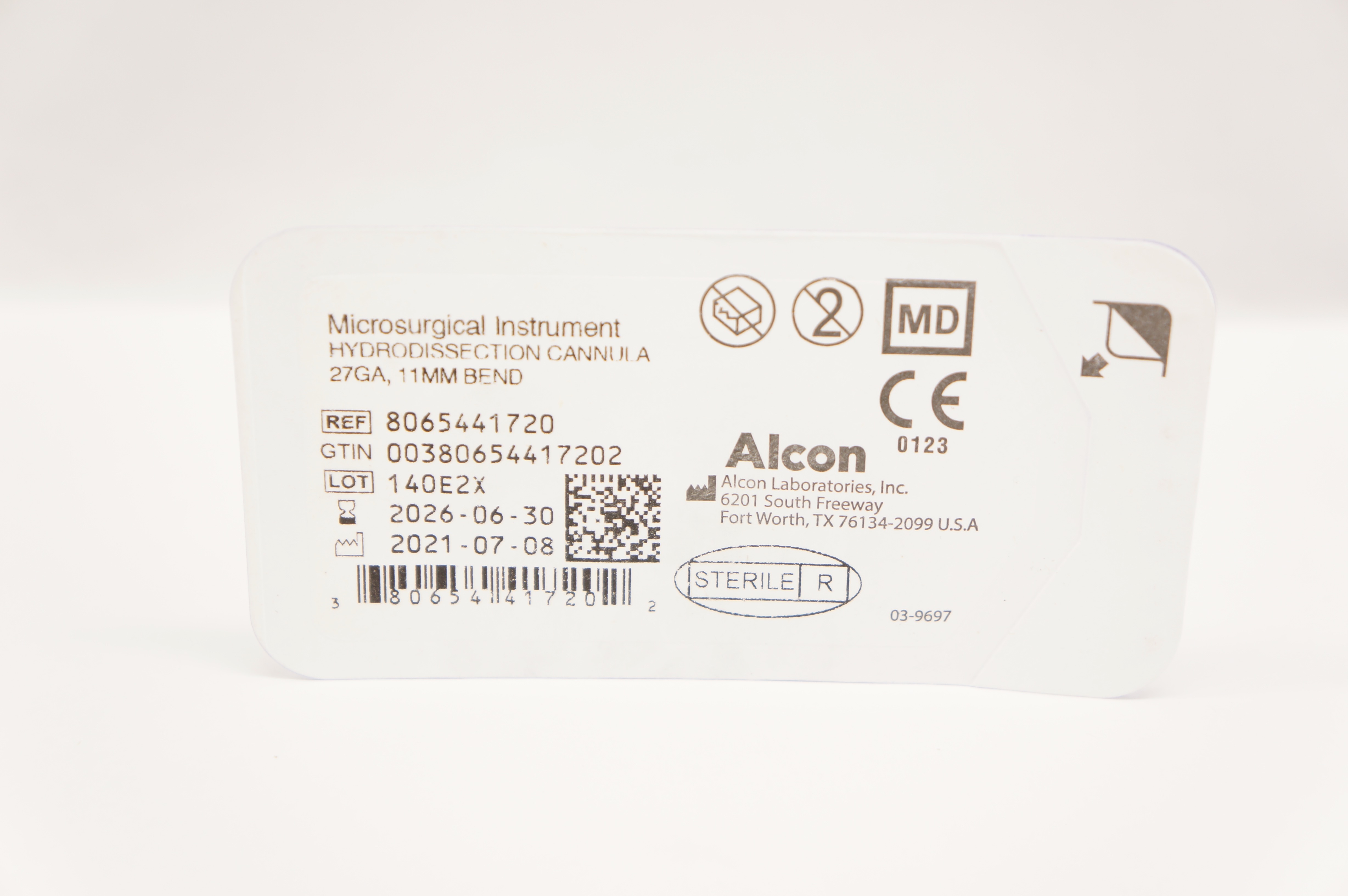 Alcon 8065441720 Microsurgical Instrument Hydrodissection Cannula 27Ga