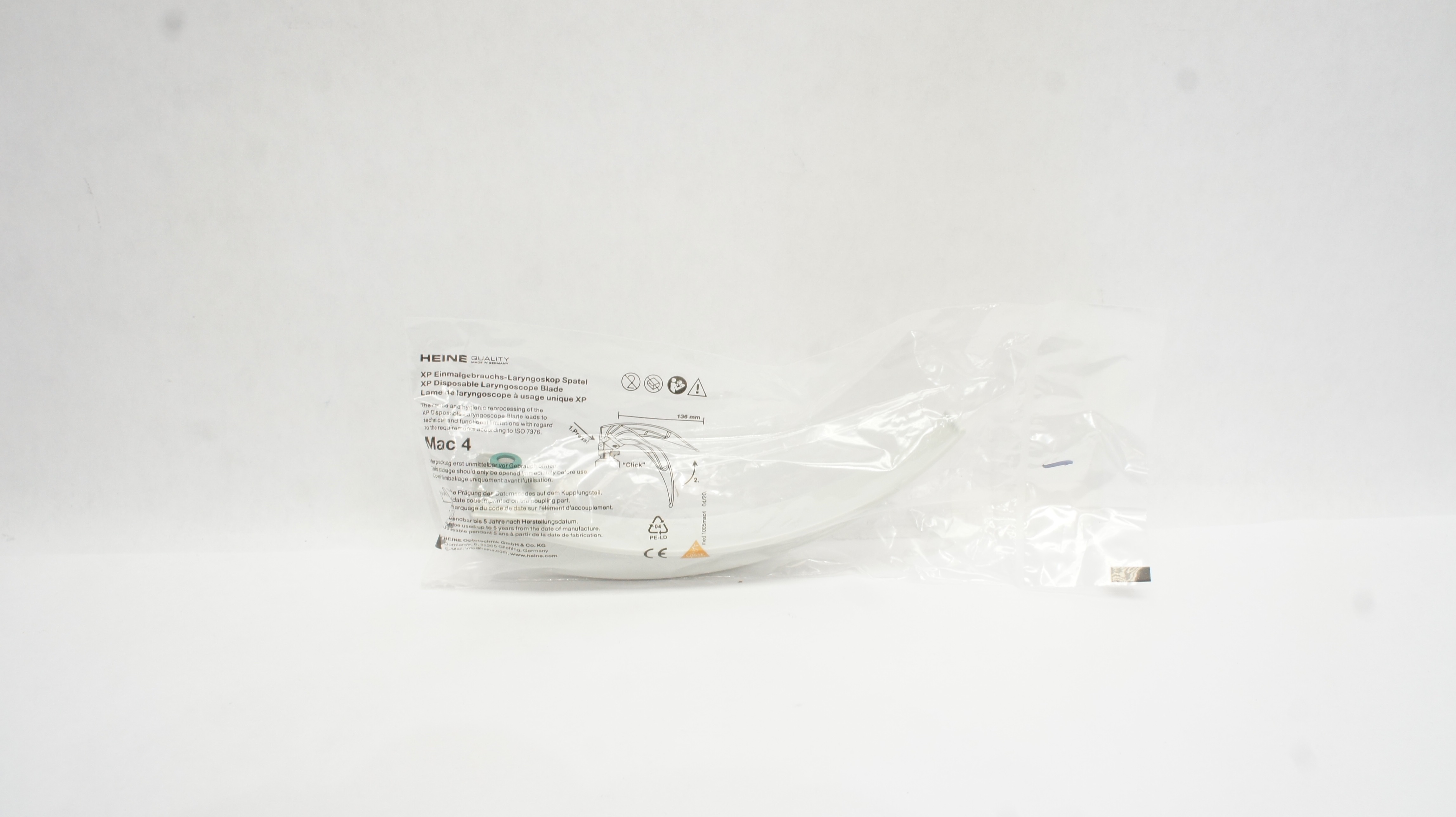 Heine Mac 4 Disposable Laryngoscope Blade XP