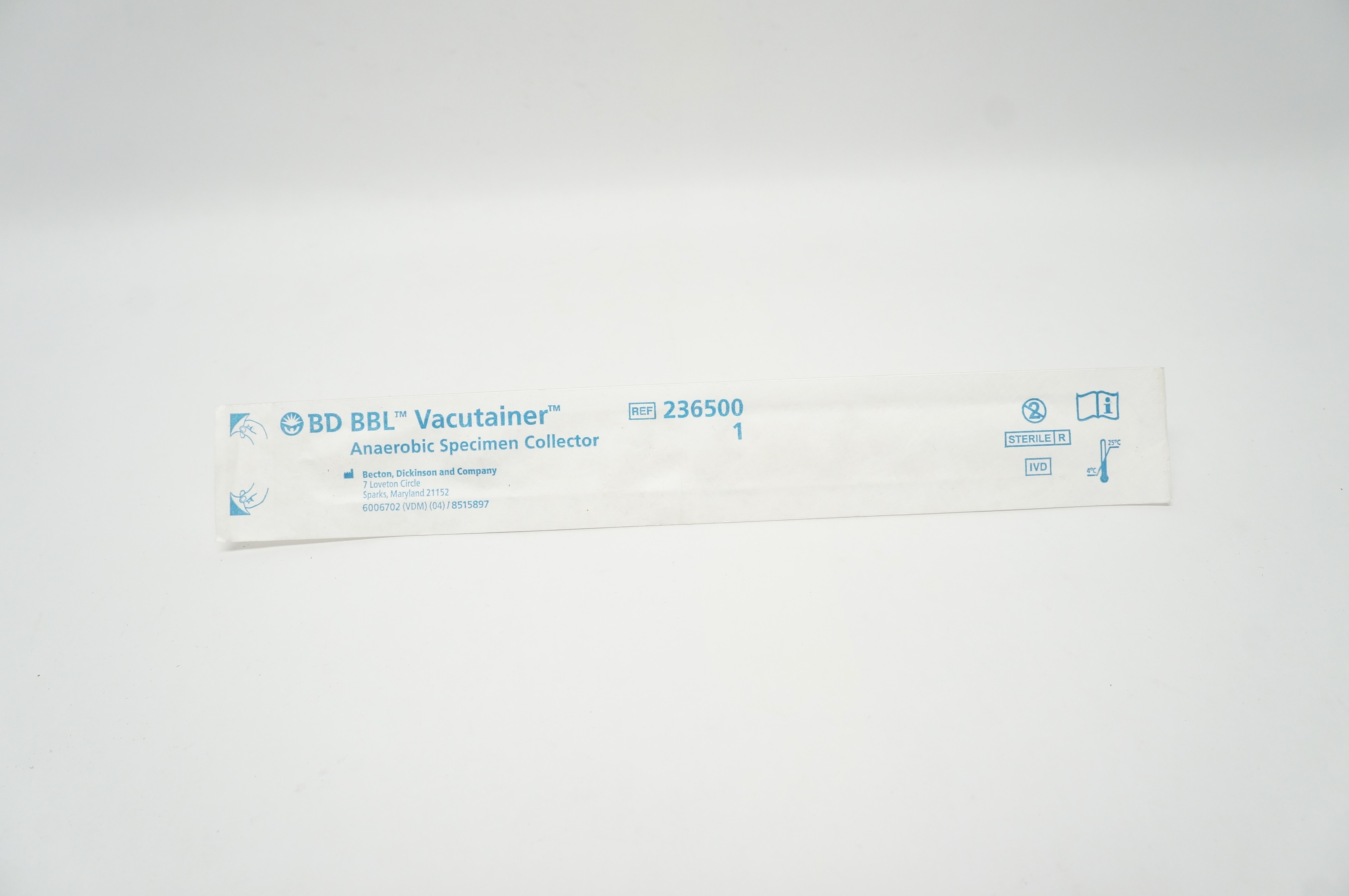 BD 236500 BBL Vacutainer Anaerobic Specimen Collector (x)