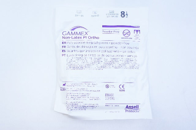 Ansell 20686585 GAMMEX Non-Latex Pl Ortho Gloves, Size 8-1/2 ~ Pack of 50