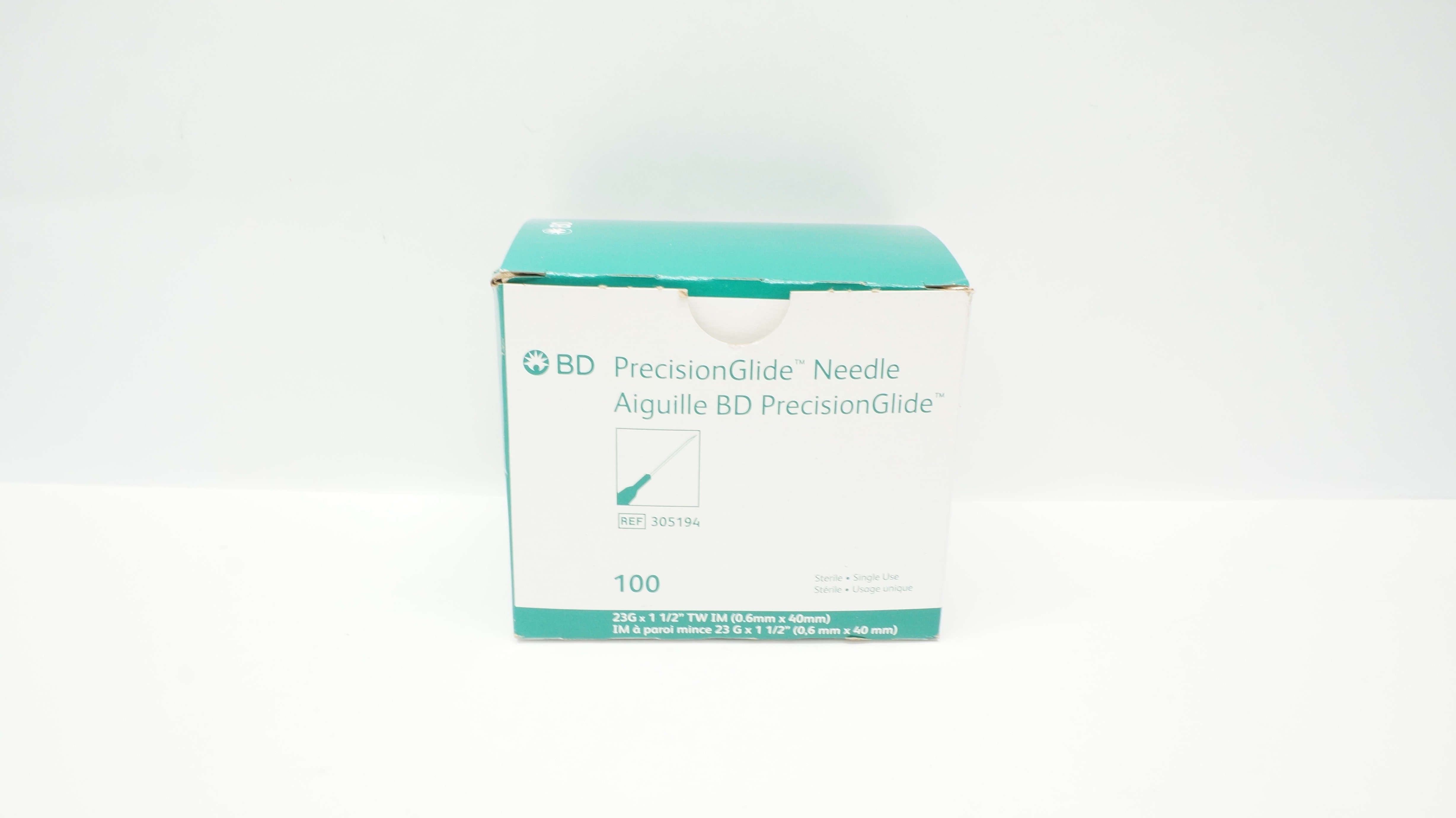 BD 305194 PrecisionGlide Ndle 23G x 1-1/2 TW IM - Box of 95