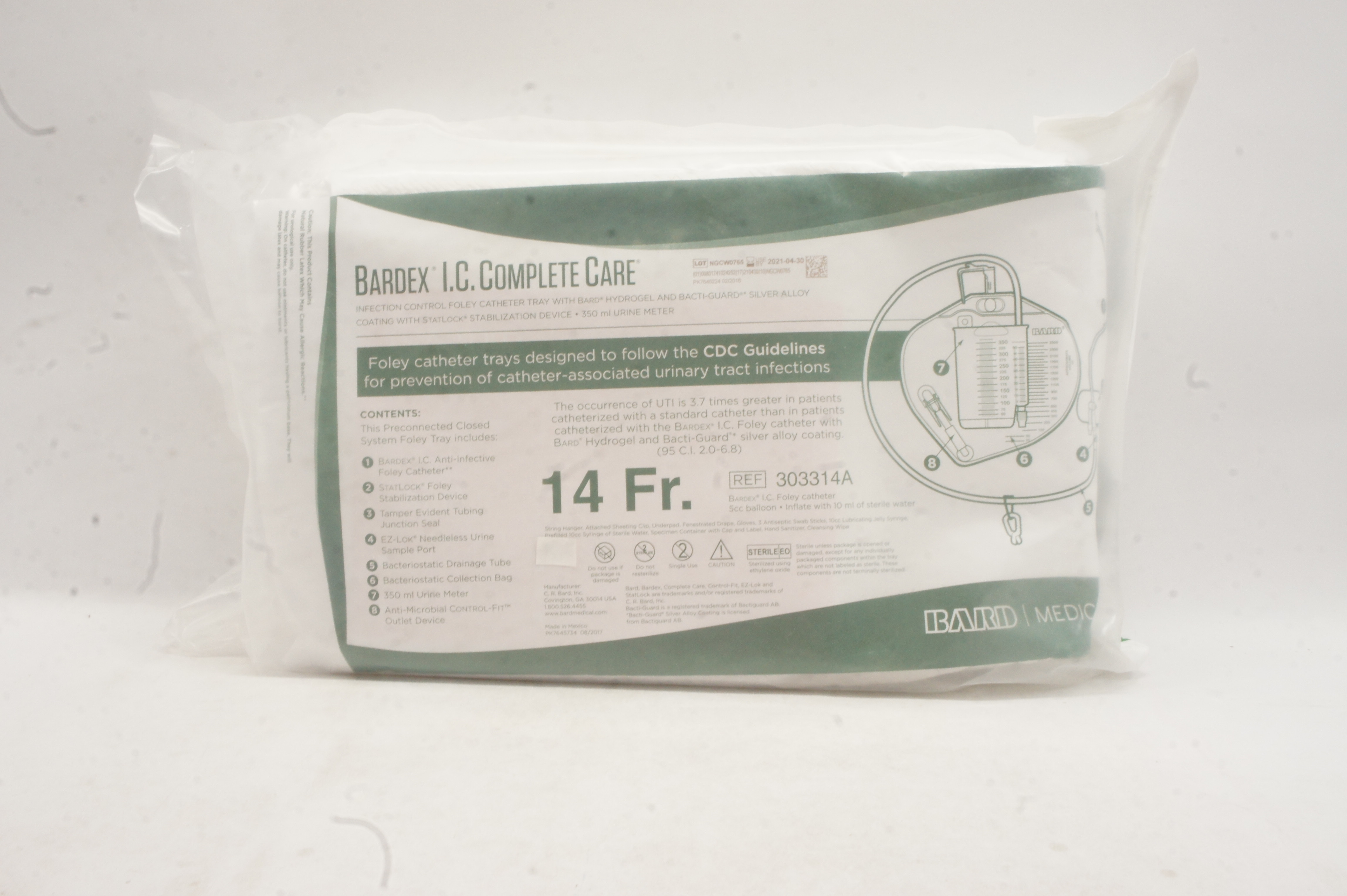 Bard 303314A Bardex I.C. Complete Care 14Fr (x)