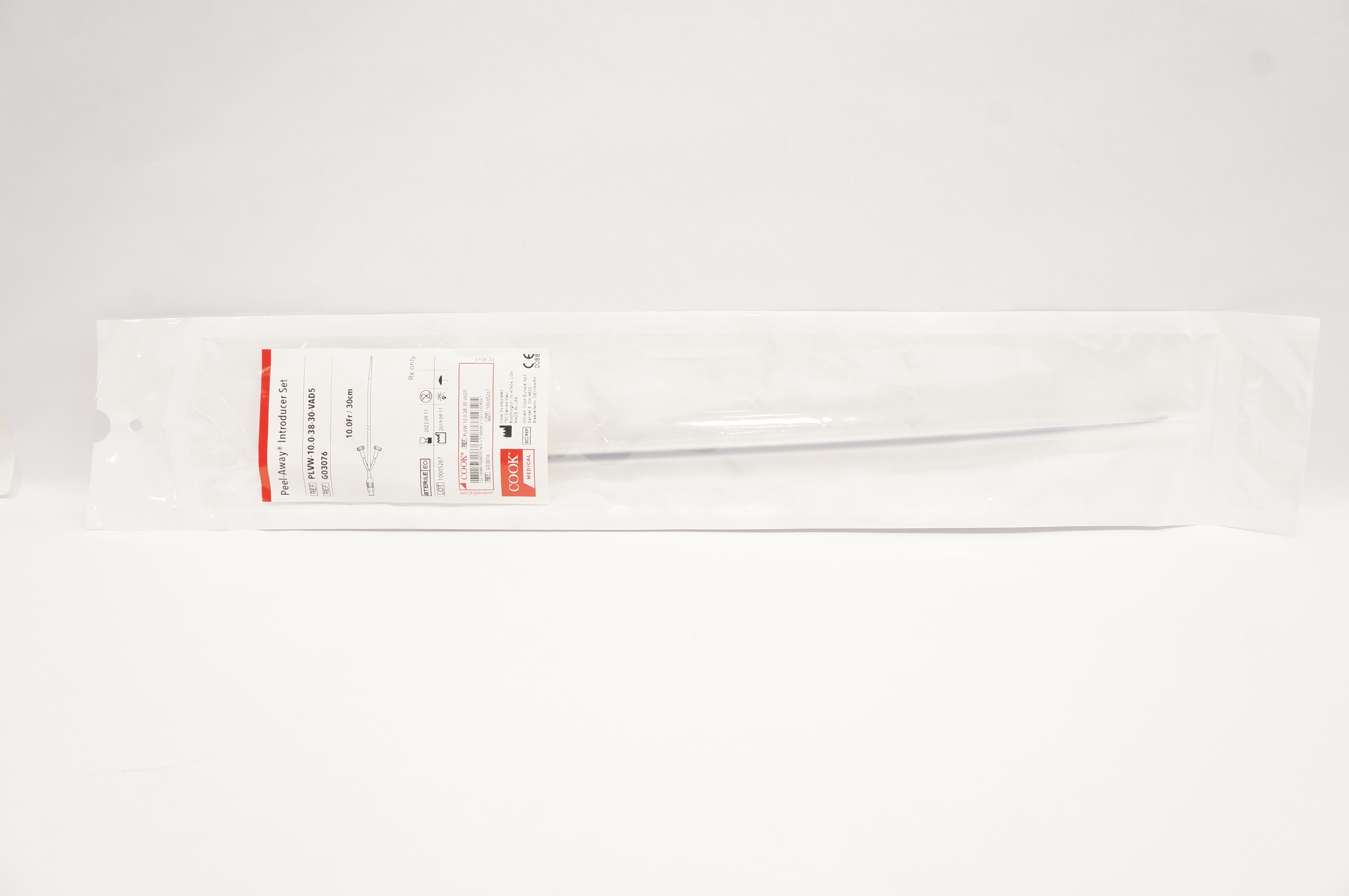 Cook Medical G03076 Peel-Away Introducer Set 10.0Fr x  30cm