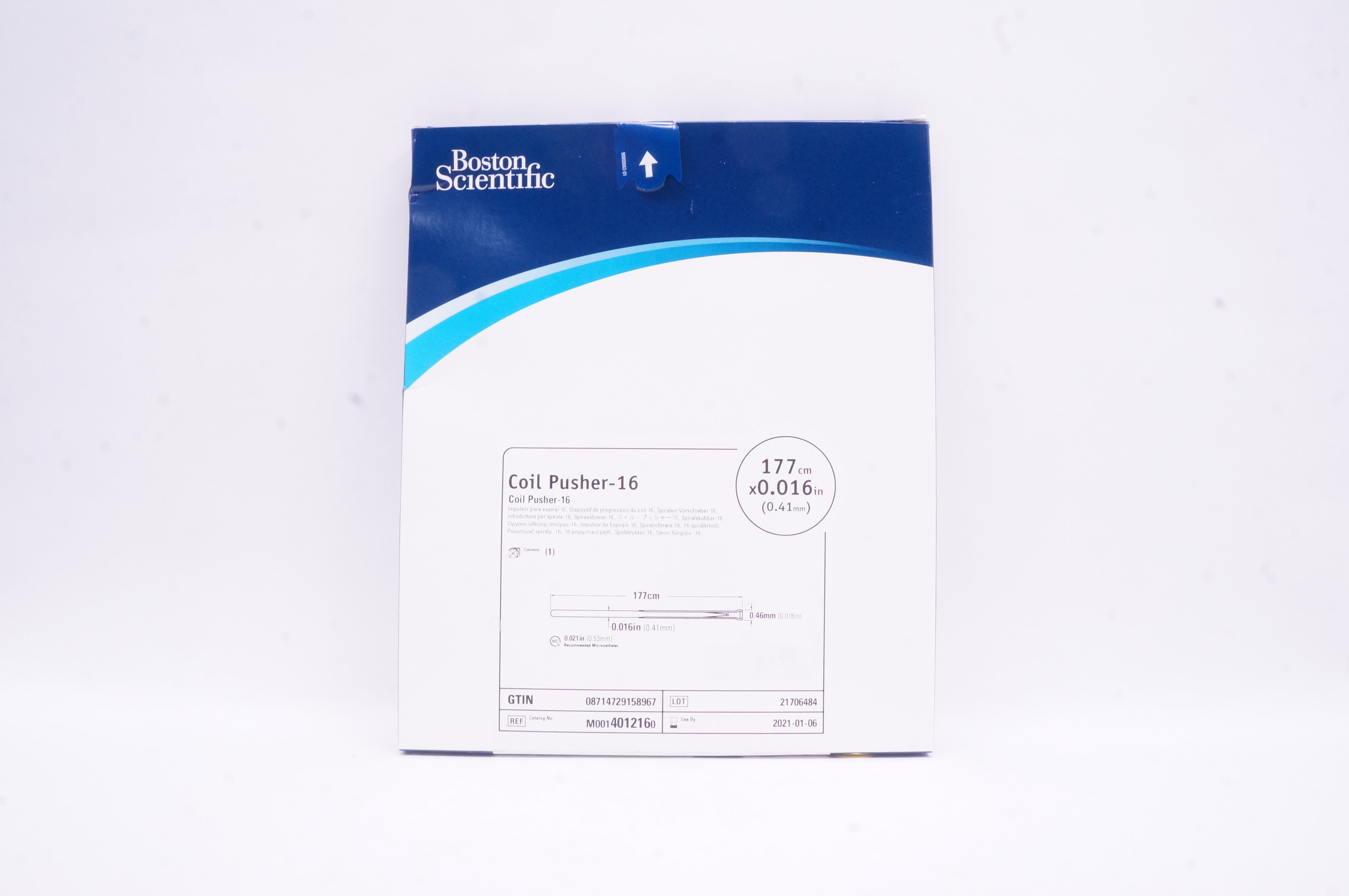 Boston Scientific 401216 Coil Pusher-16 177cm x 0.016inch (x)