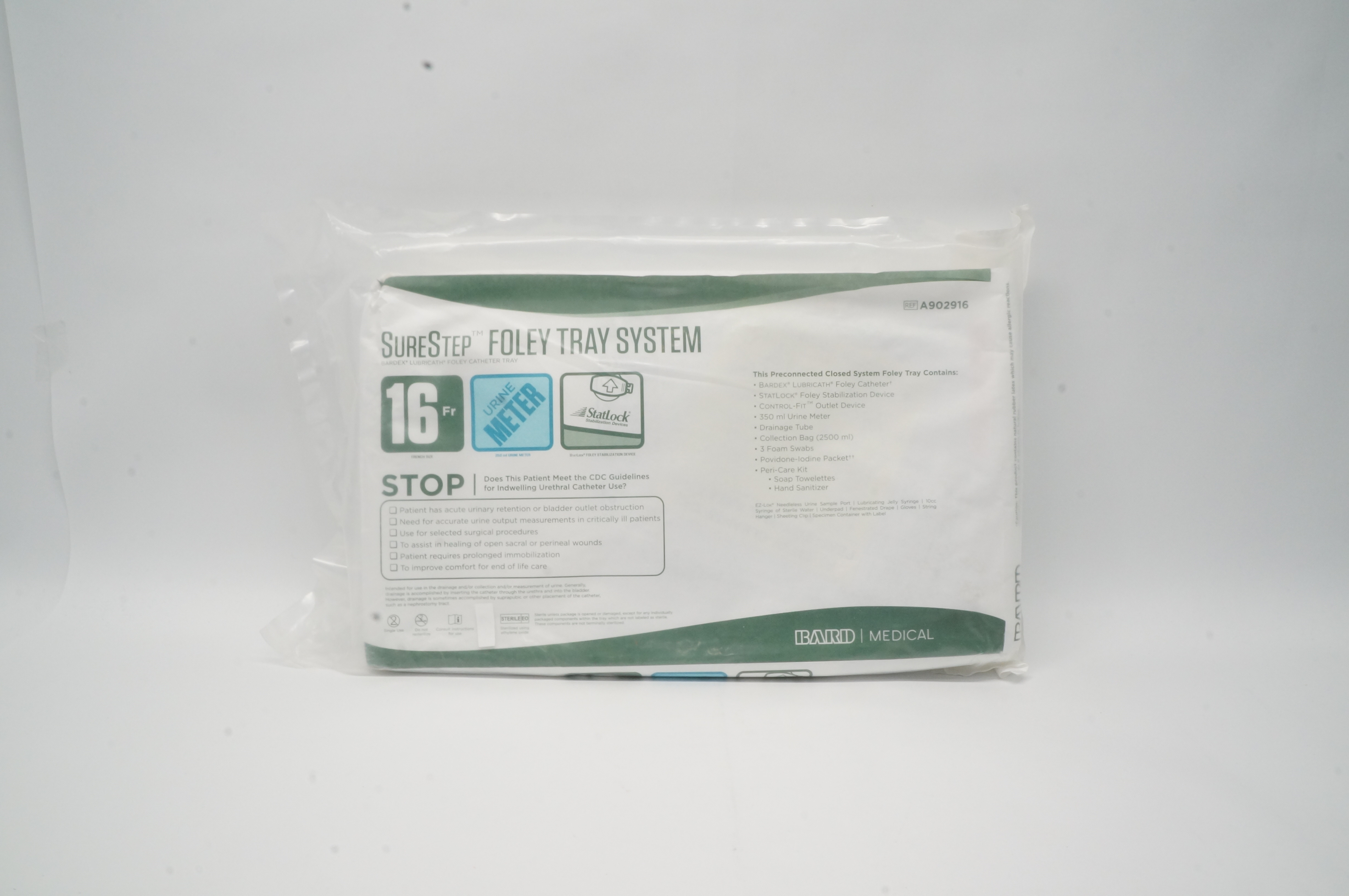 Bard A902916 SureStep Foley Tray System 16 Fr