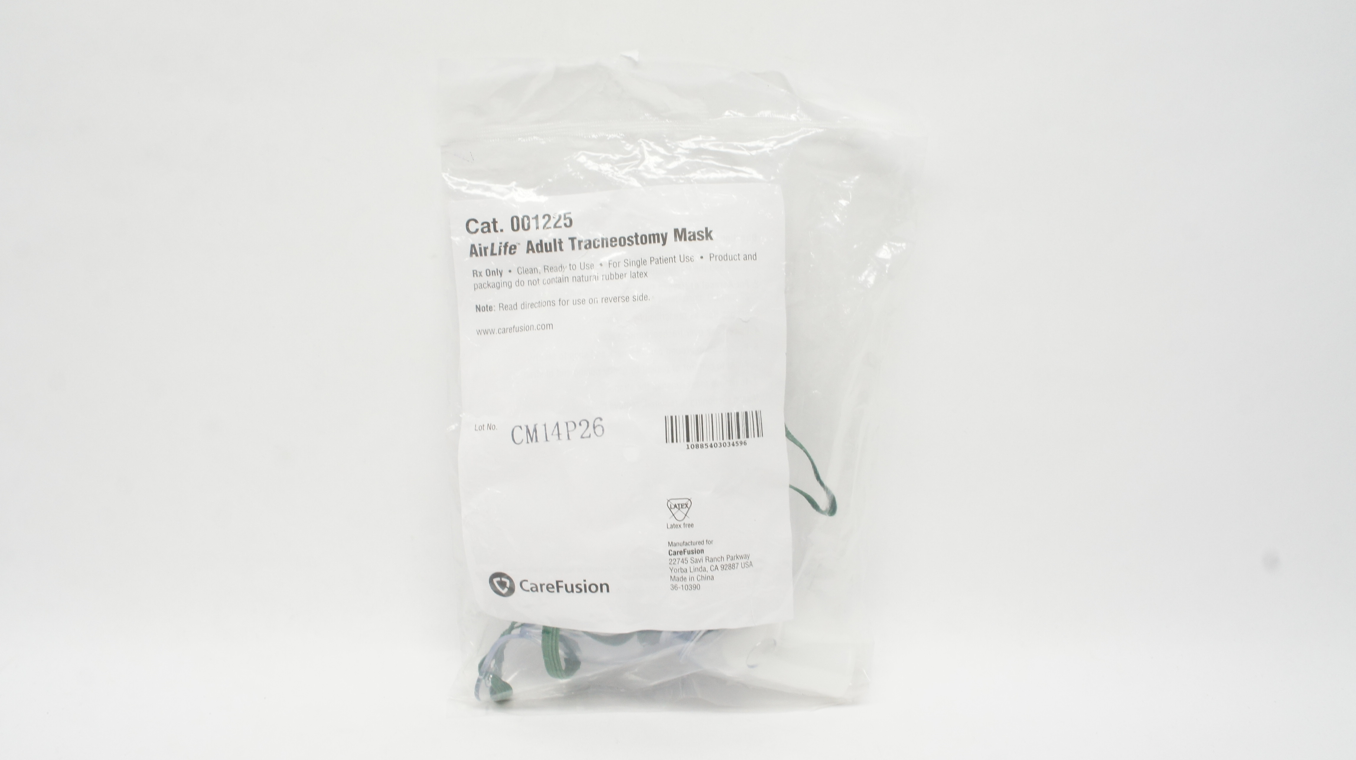 CareFusion 001225 AirLife Adult Tracheostomy Mask