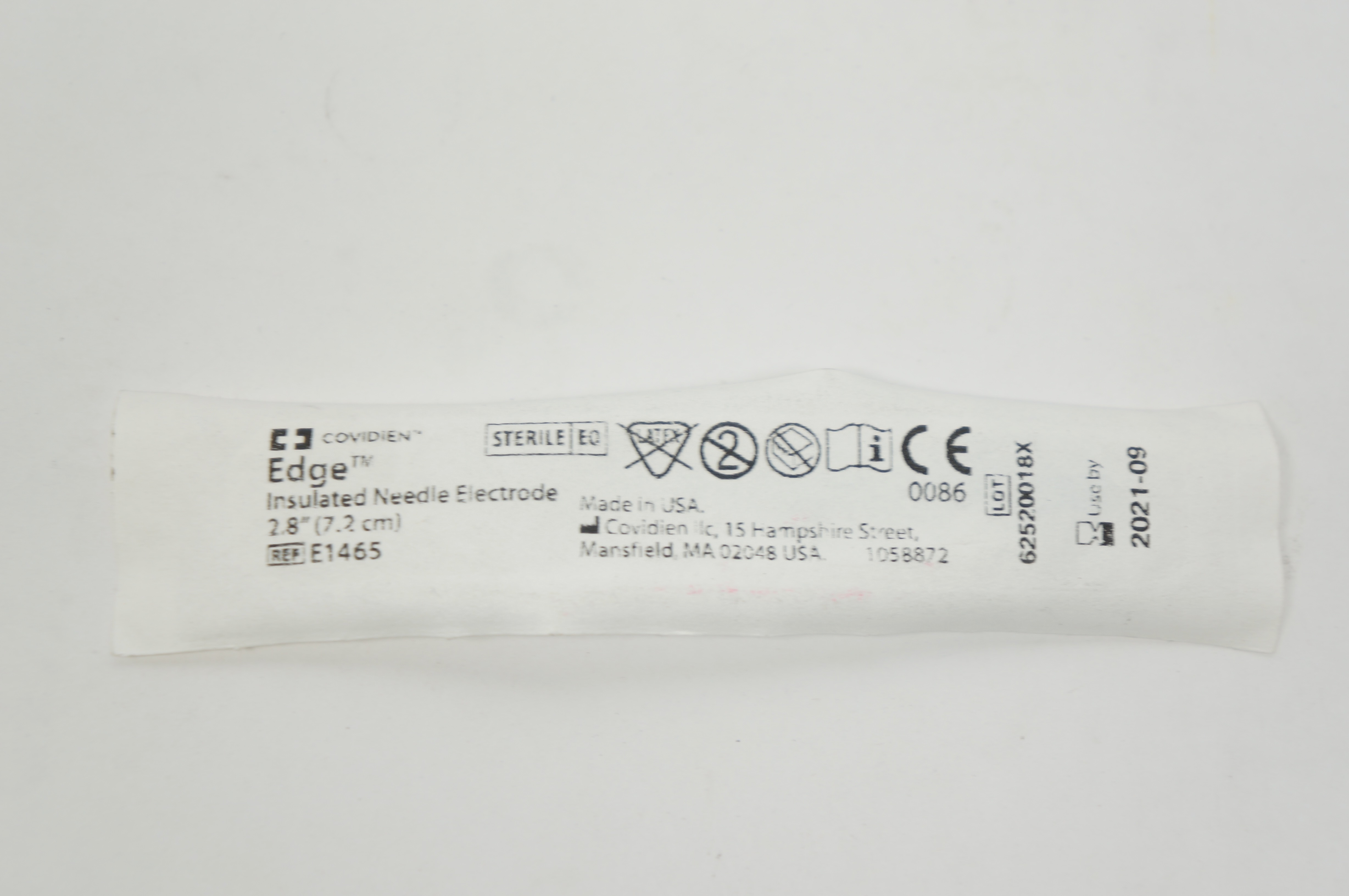 Covidien E1465 Edge Insulated Ndle. Electrode 2.8inch (x)