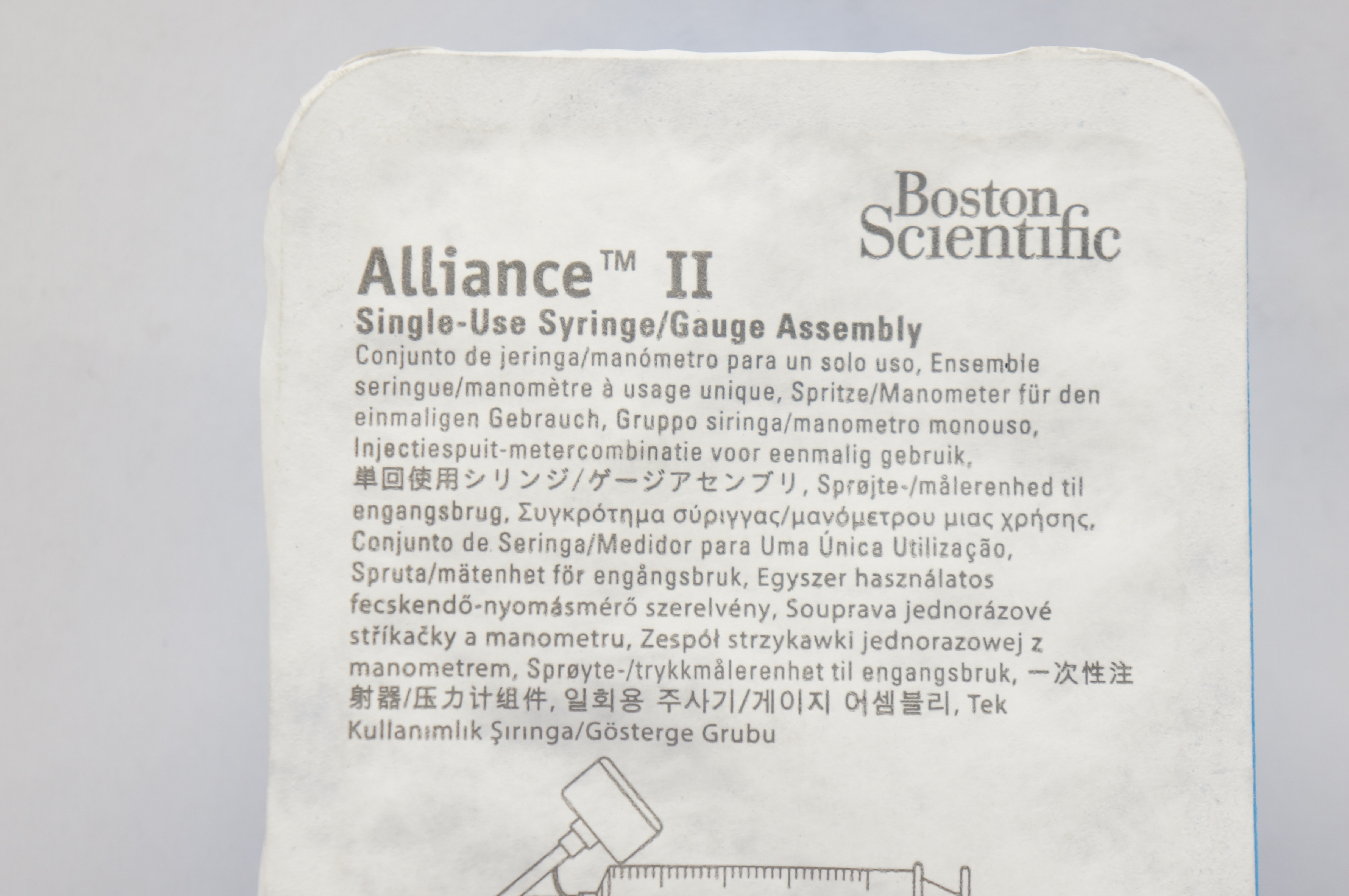 Boston Scientific M00550600 Alliance II Syringe/Gauge