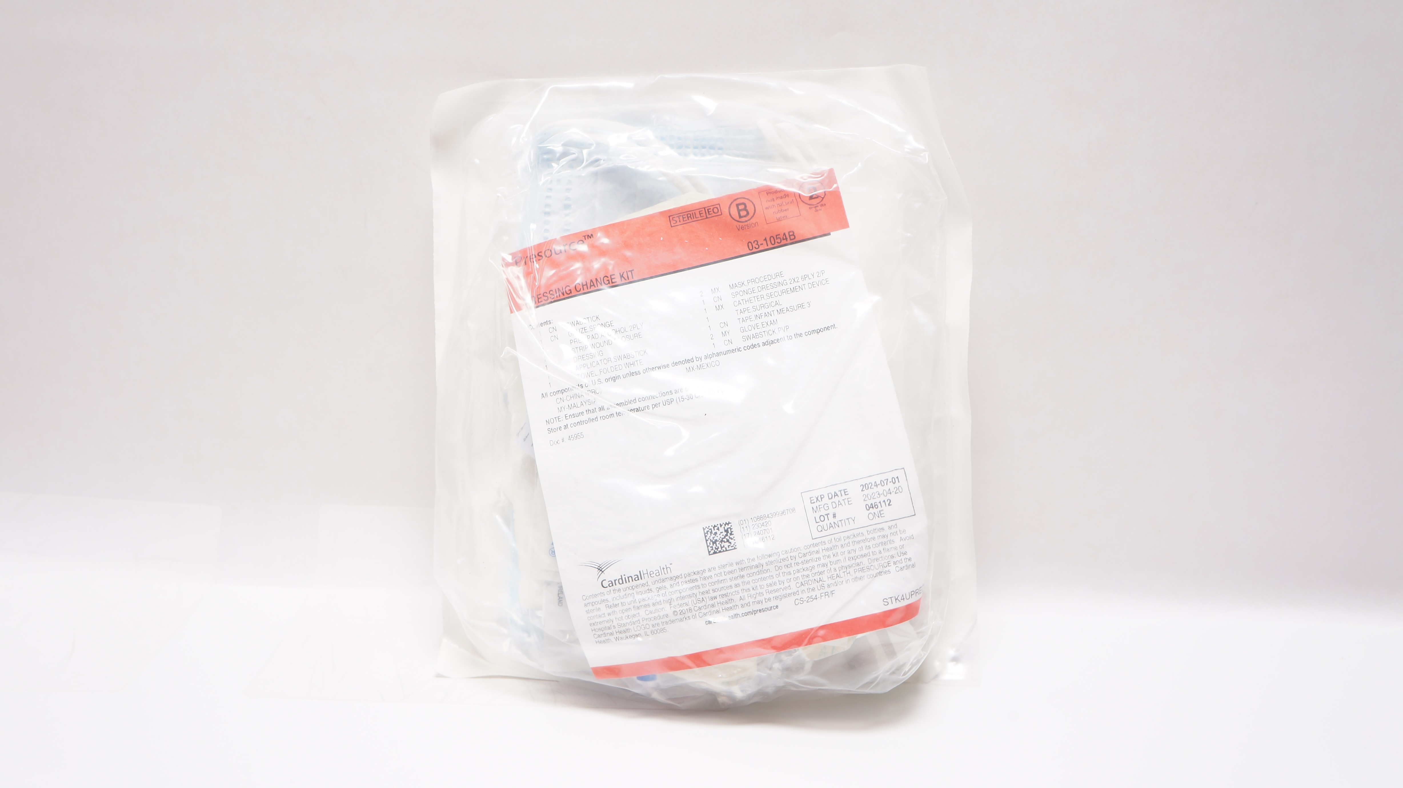 Cardinal Health 031054B Presource Dressing Change Kit