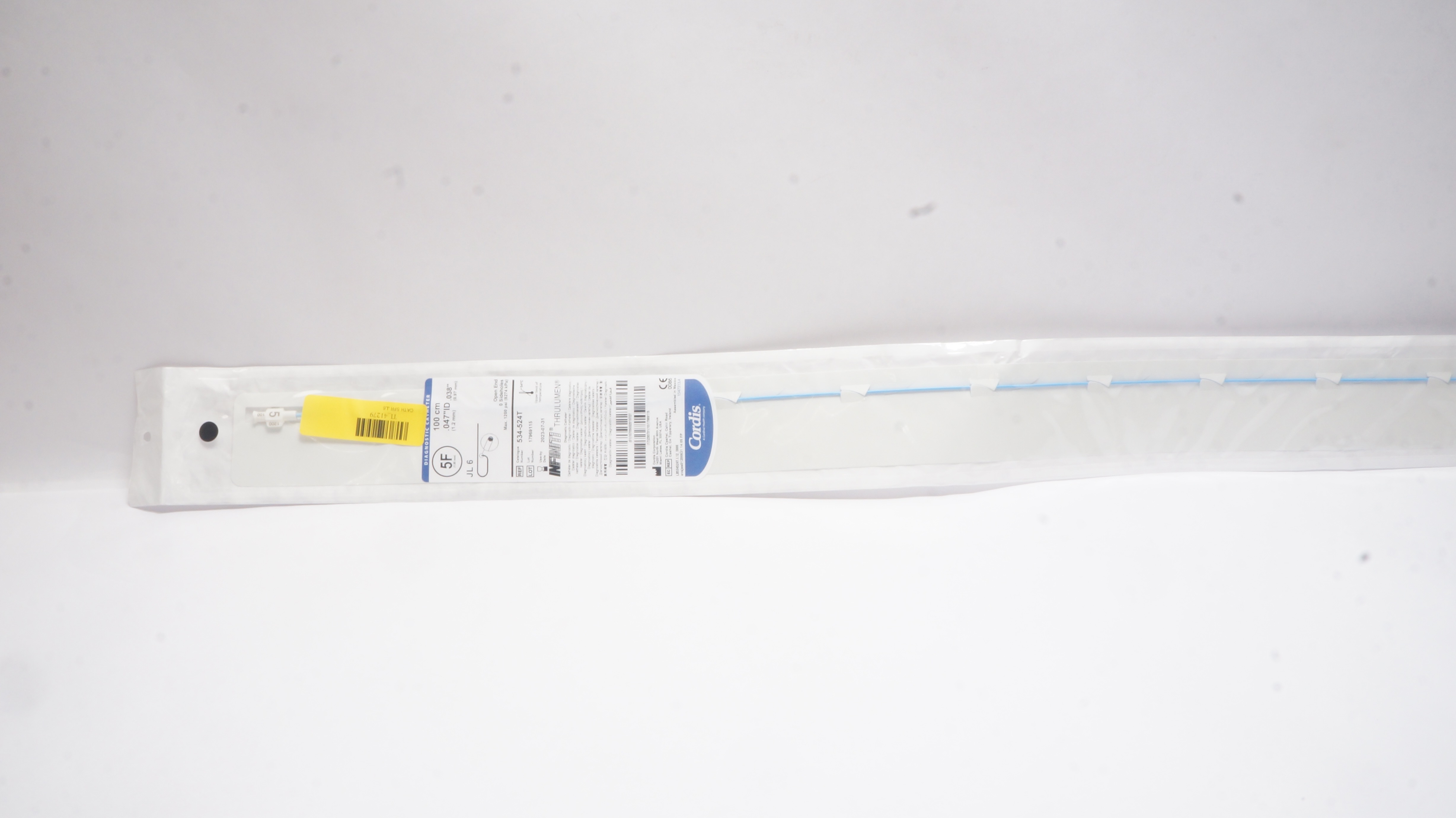 Cordis 534-524T Diagnostic Cath. JL6 5F x .038inch x 100cm (x)