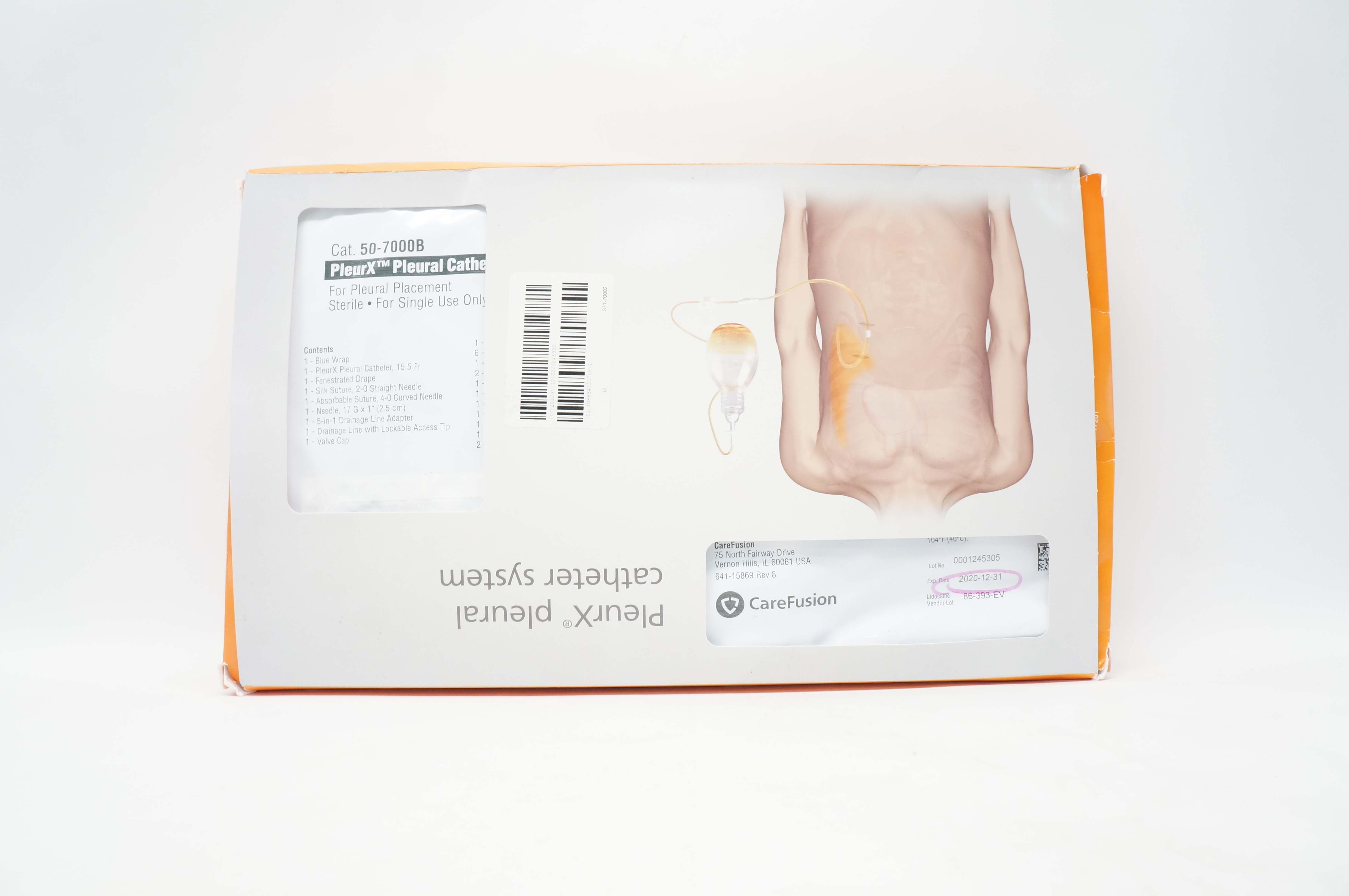 CareFusion 50 7000B PleurX Pleural Cath Kit x carefusion-50-7000b-pleurx-pleural-cath-kit-x