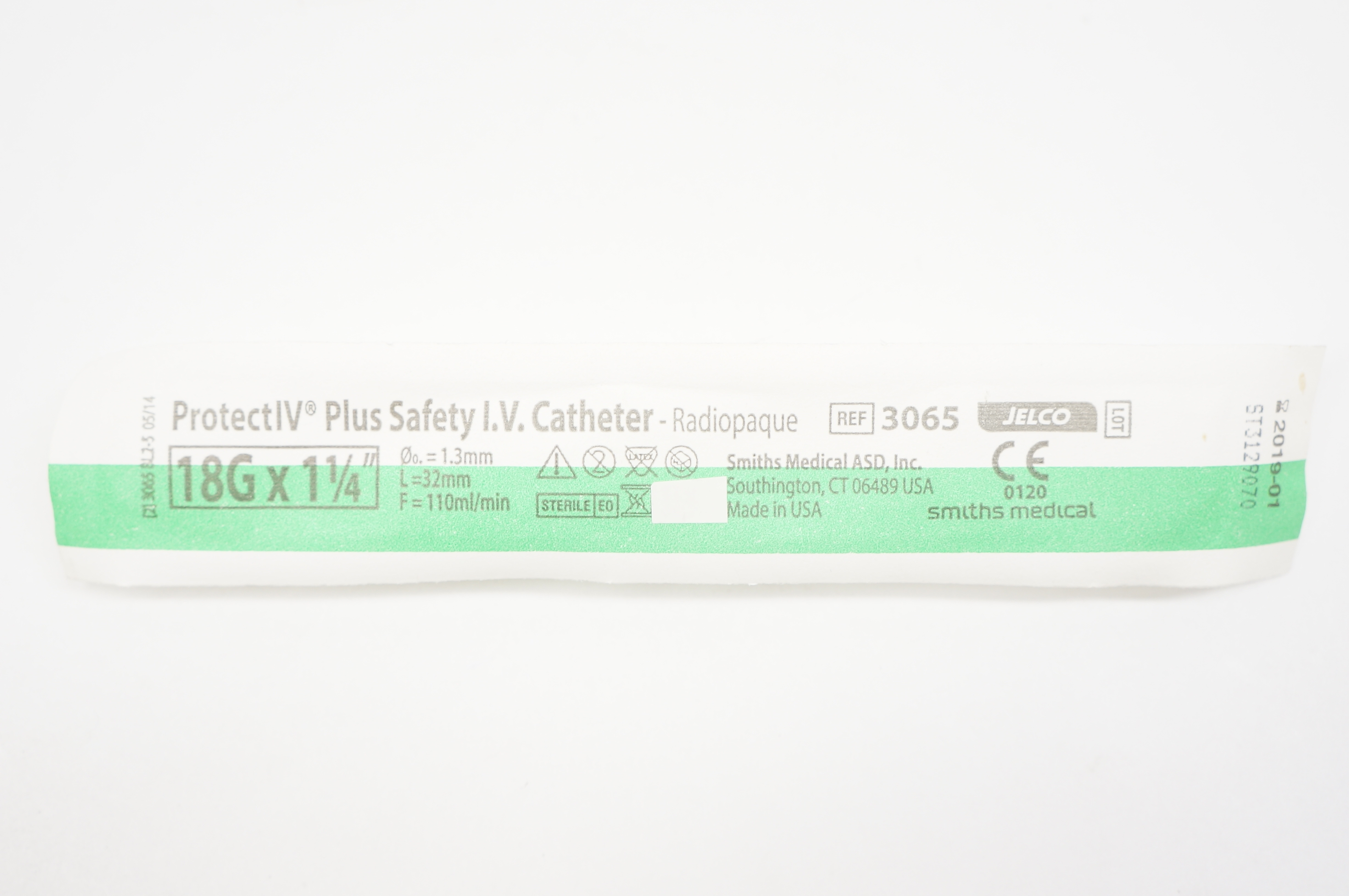 Smiths Medical 3065 ProtectIV Plus Safety IV Cath. 18G x 1-1/4inch (x)