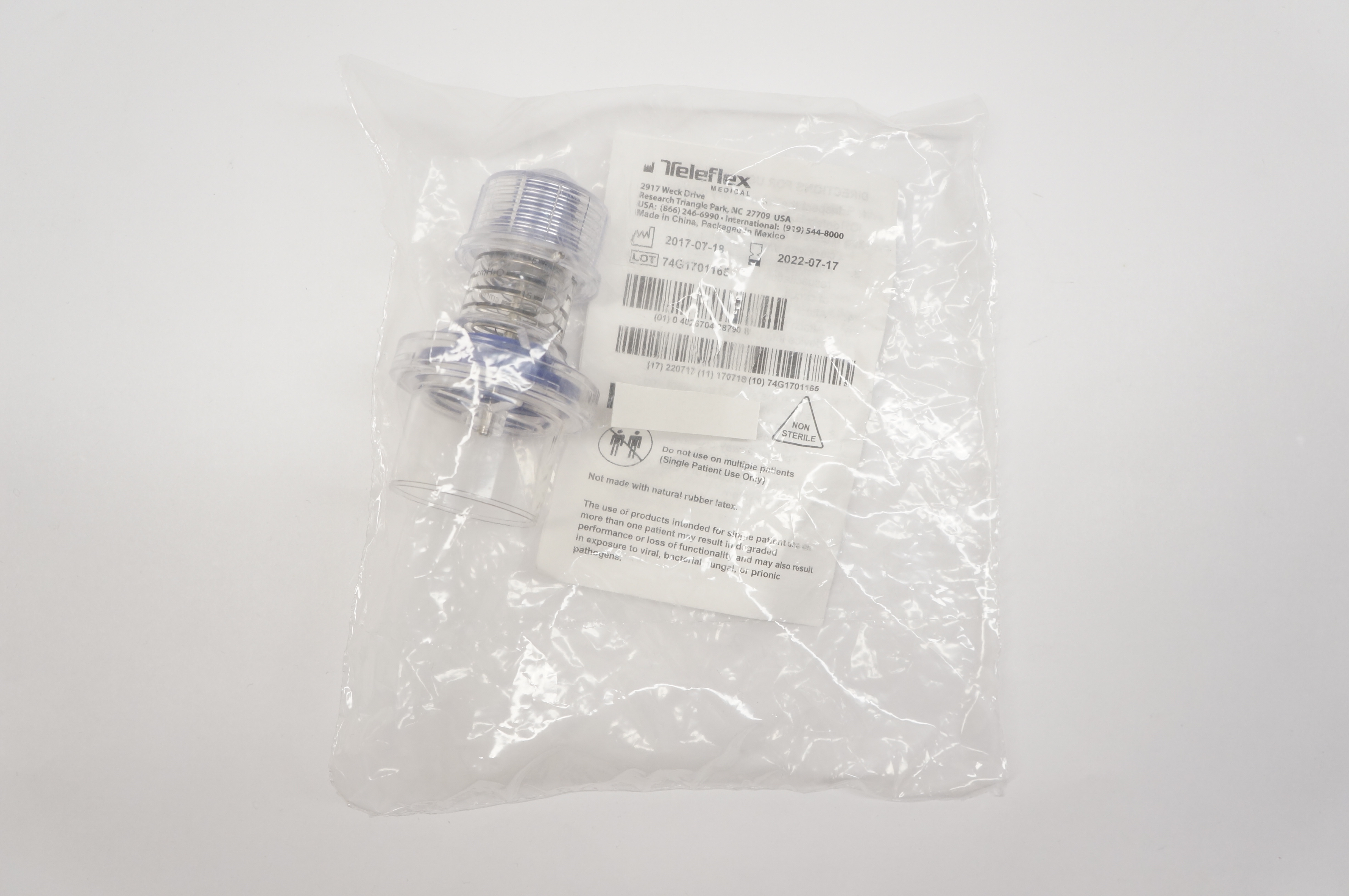 Teleflex 5385 Hudson RCI Peep Valve Mass Approximately 20 Grams
