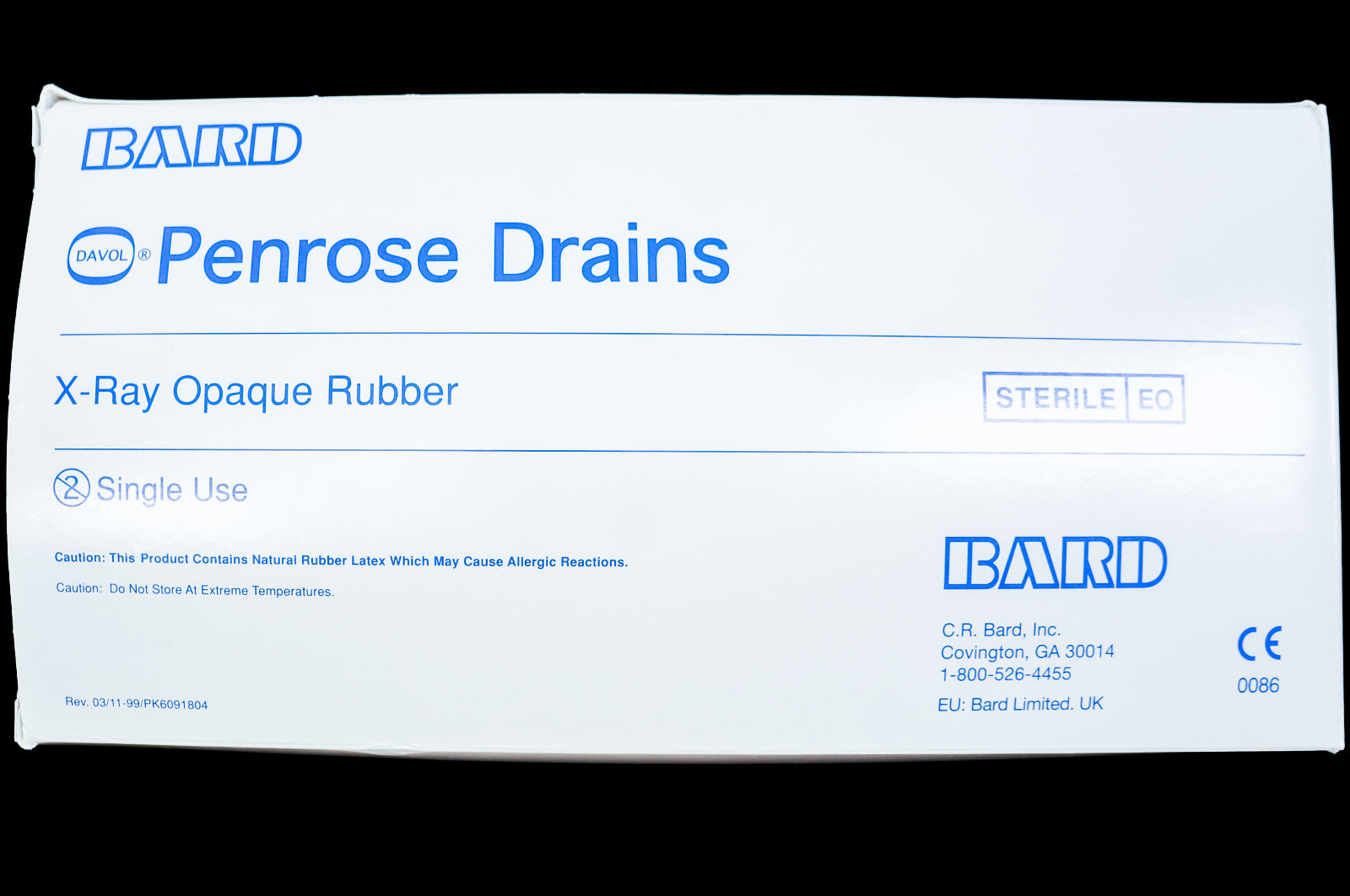 Bard 0918020  Penrose Drain 18inch (x) ~ Box of 50