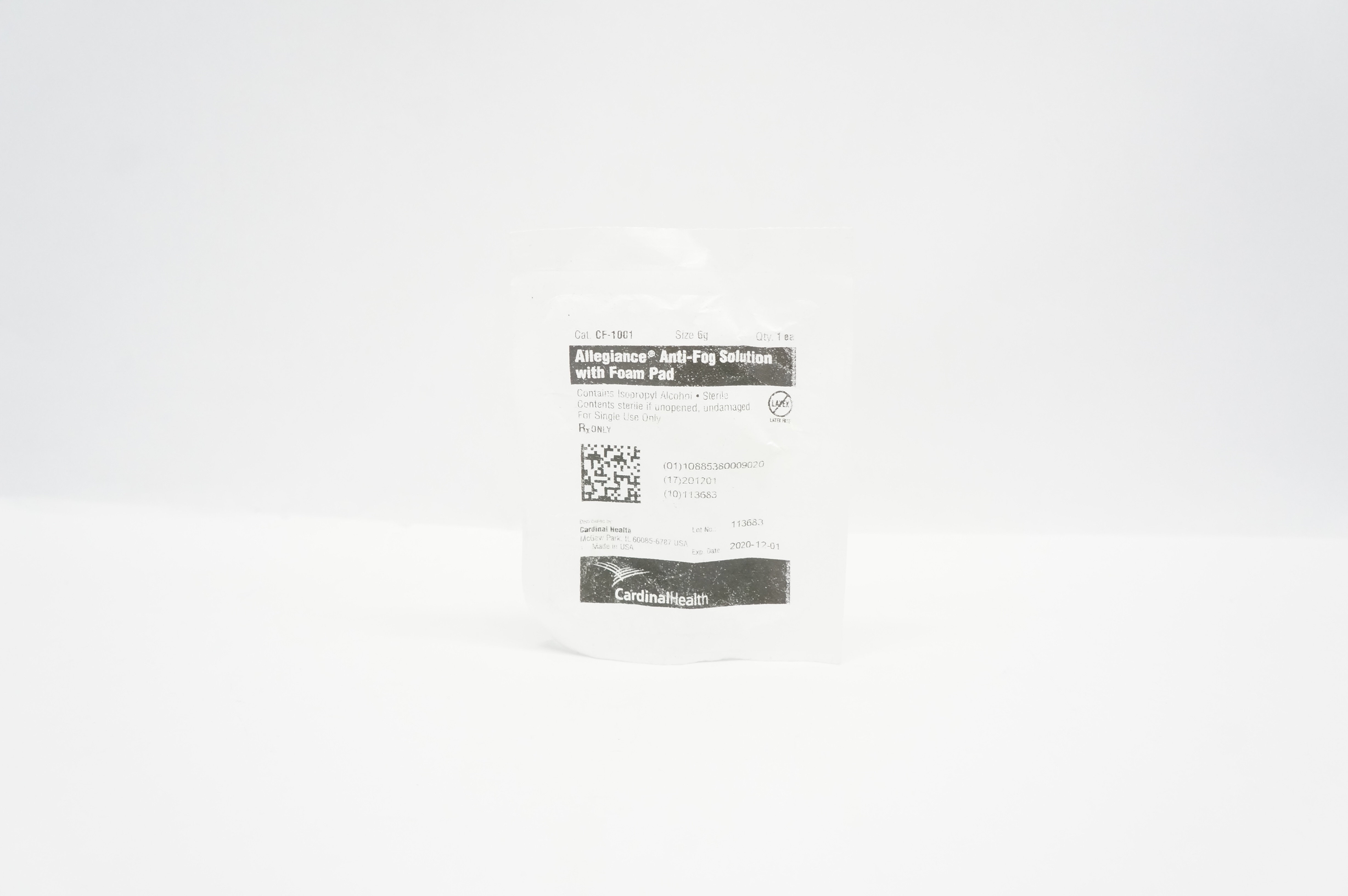 Cardinal Health CF-1001 Allegiance Anti-Fog Solution with Foam Pad (x)
