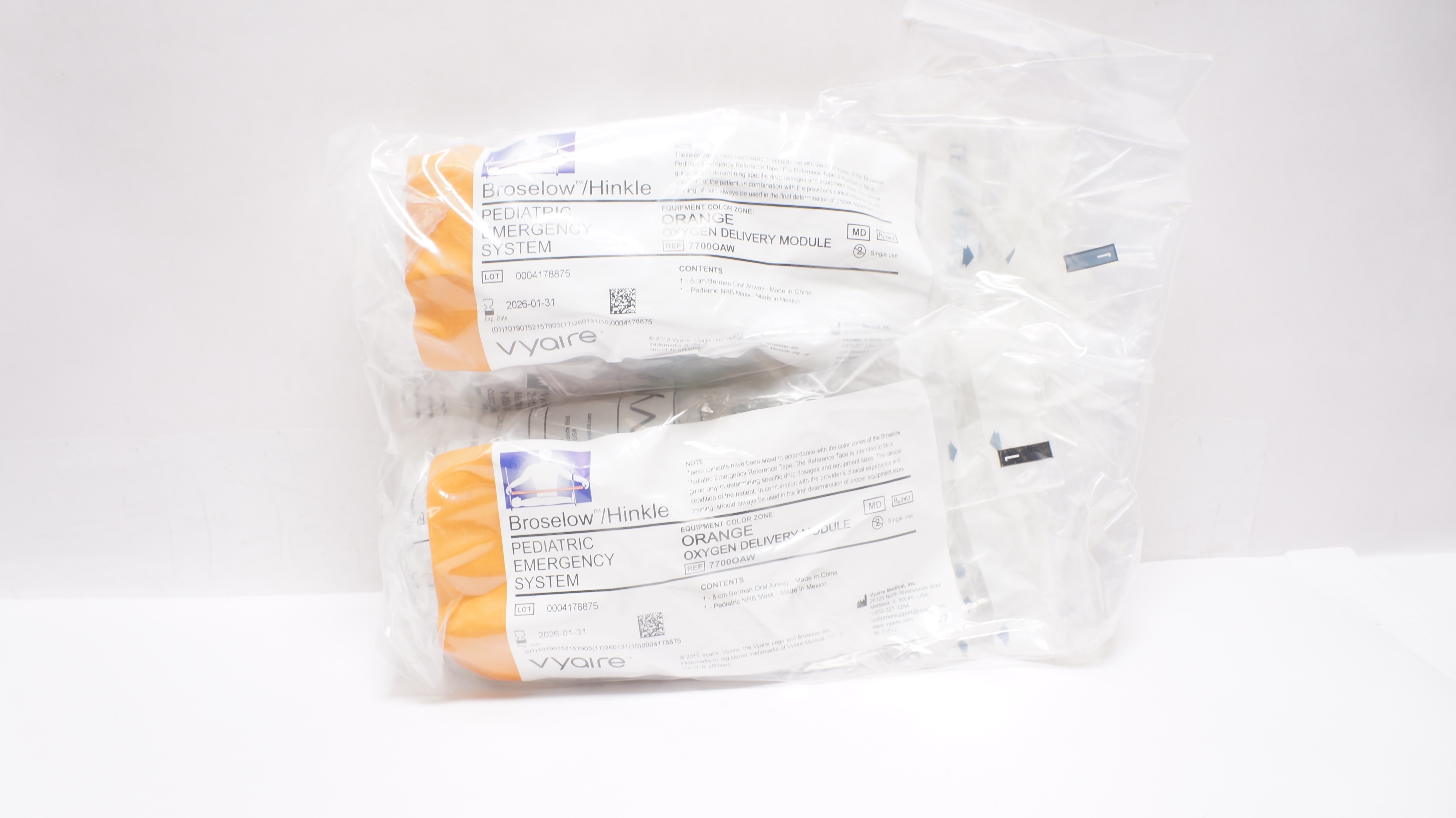 Vyaire 7700OAW Pediatric Emergency System Orange Oxygen Delivery Module