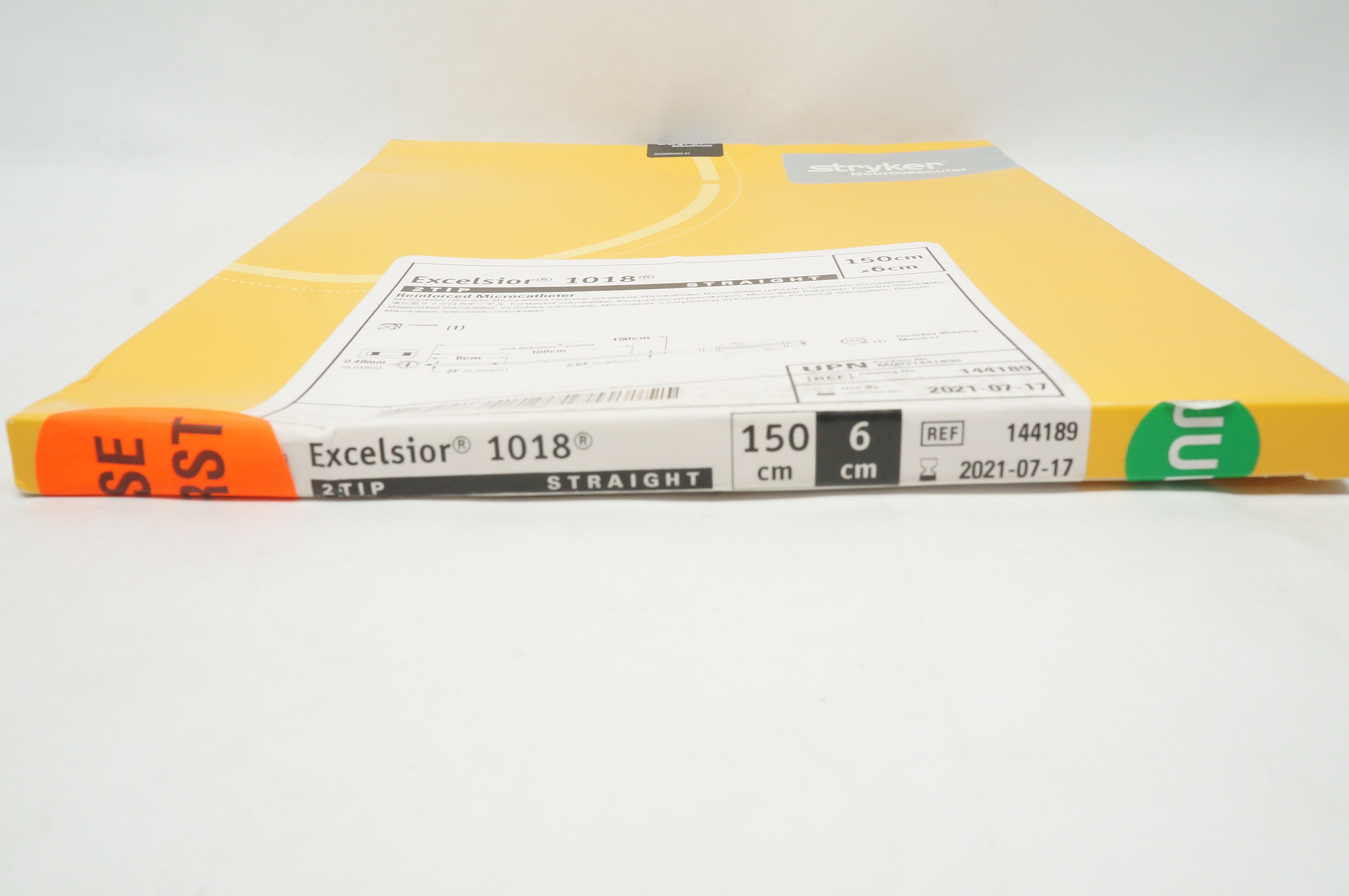 Stryker 144189 Excelsior 1018, 2Tip Reinforced Microcath