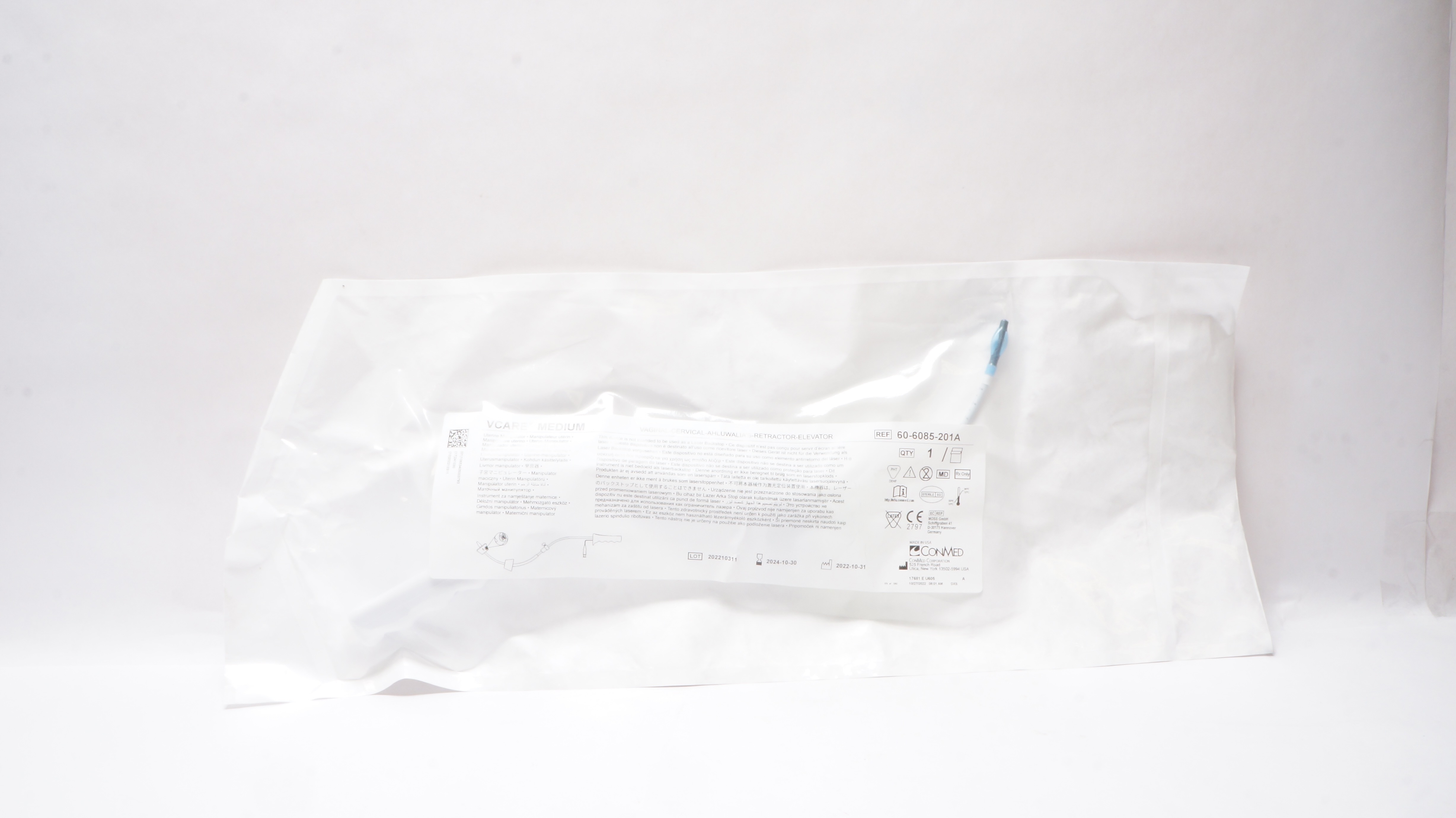 Conmed 60-6085-201A VCARE Medium Uterine Manipulator