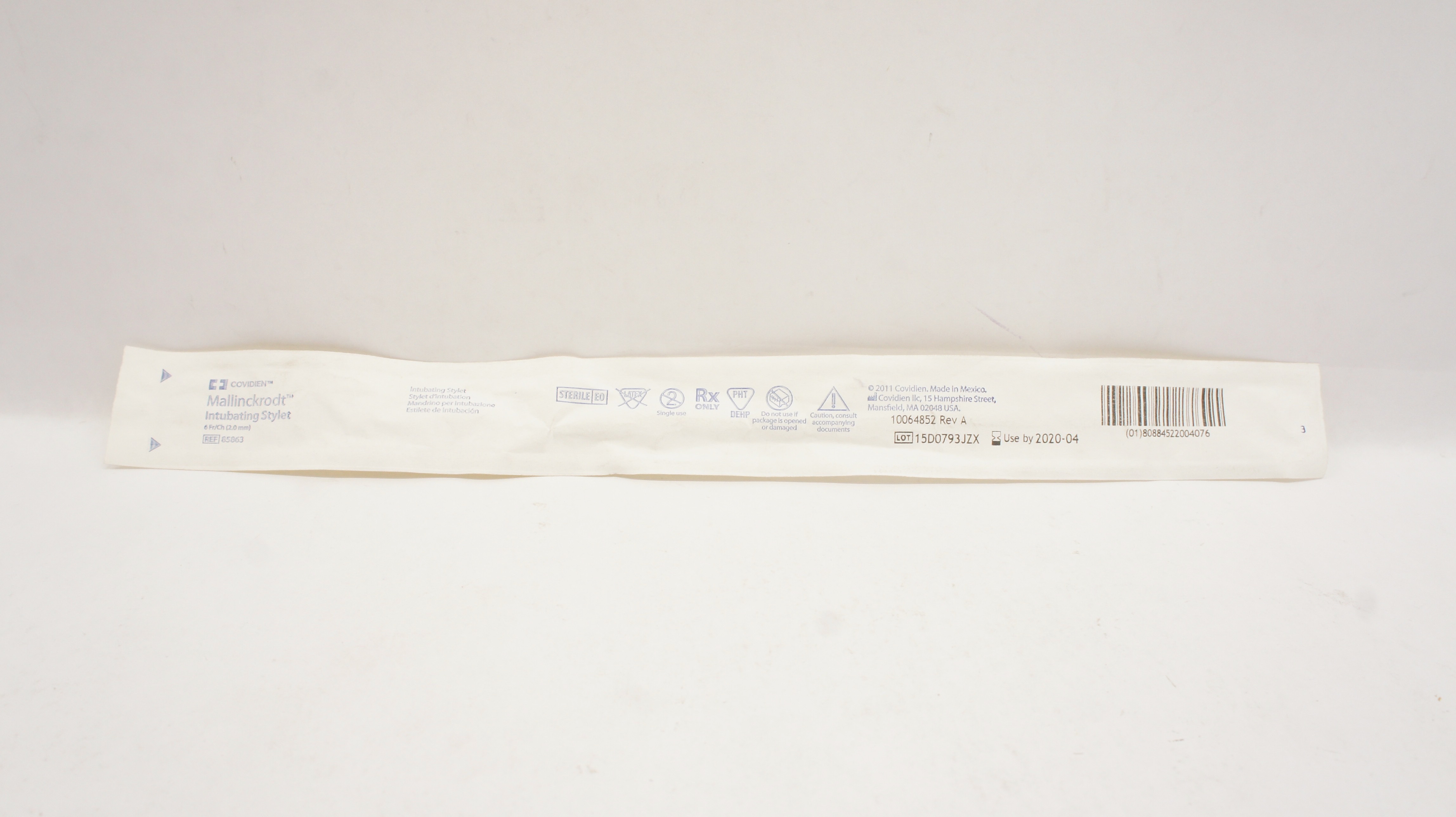Covidien 85863 Mallinckrodt Intubating Stylet 6 Fr/Ch (x)