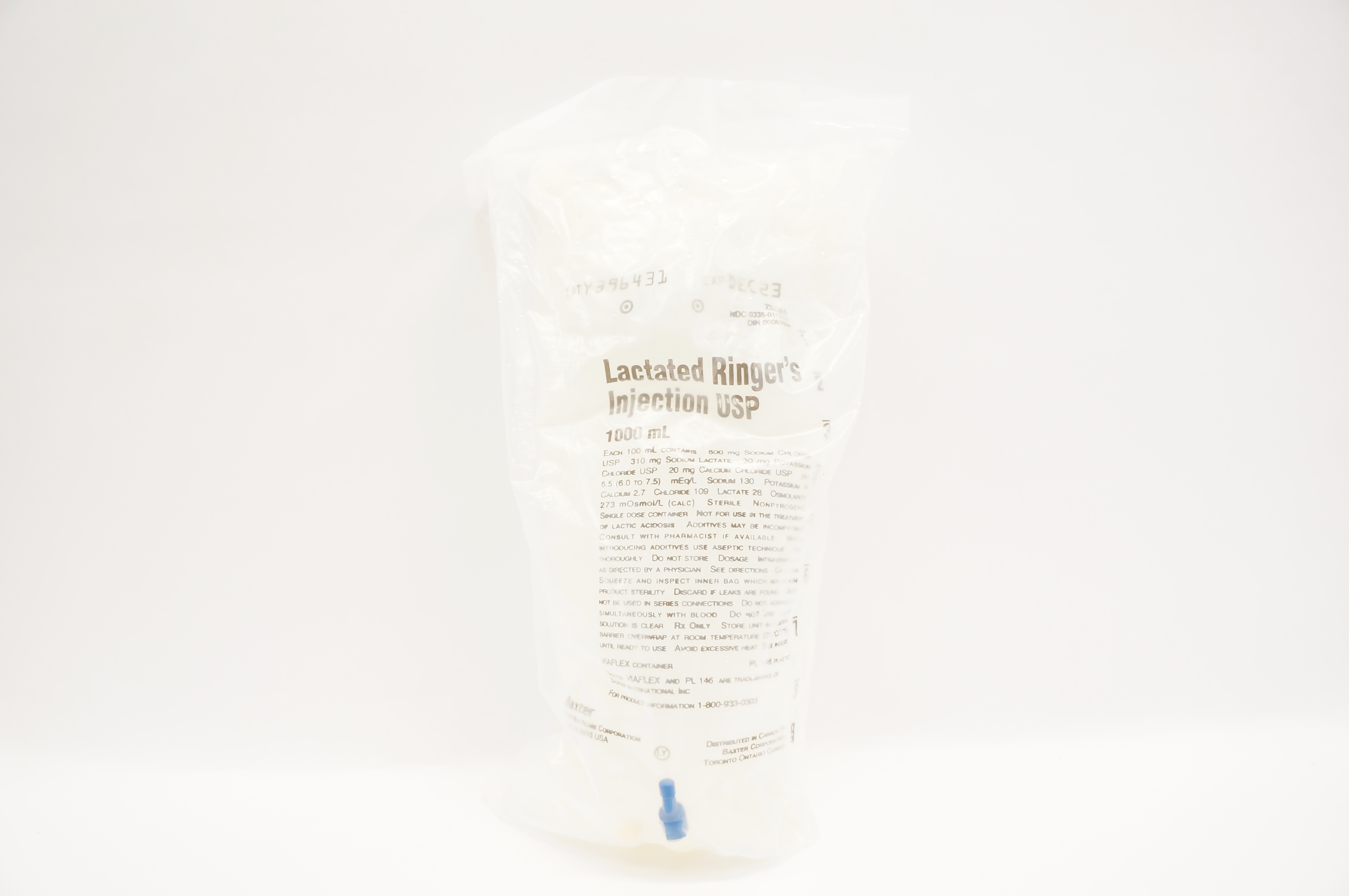 Baxter 2B2324 0.9% Lactated Ringer's Injection USP 1000ml