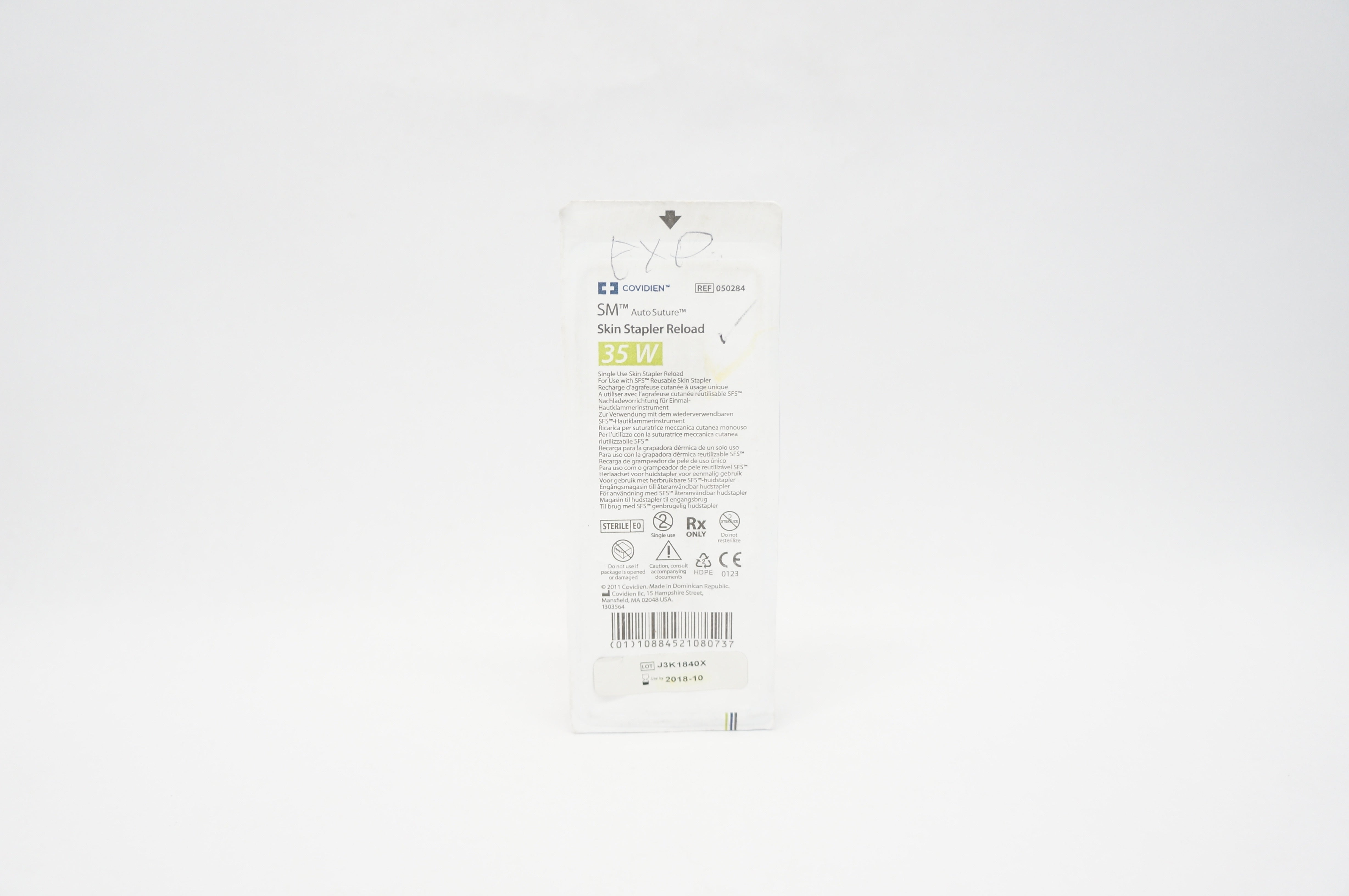Covidien 050284 SM AutoSuture Skin Stapler Reload 35W (x)