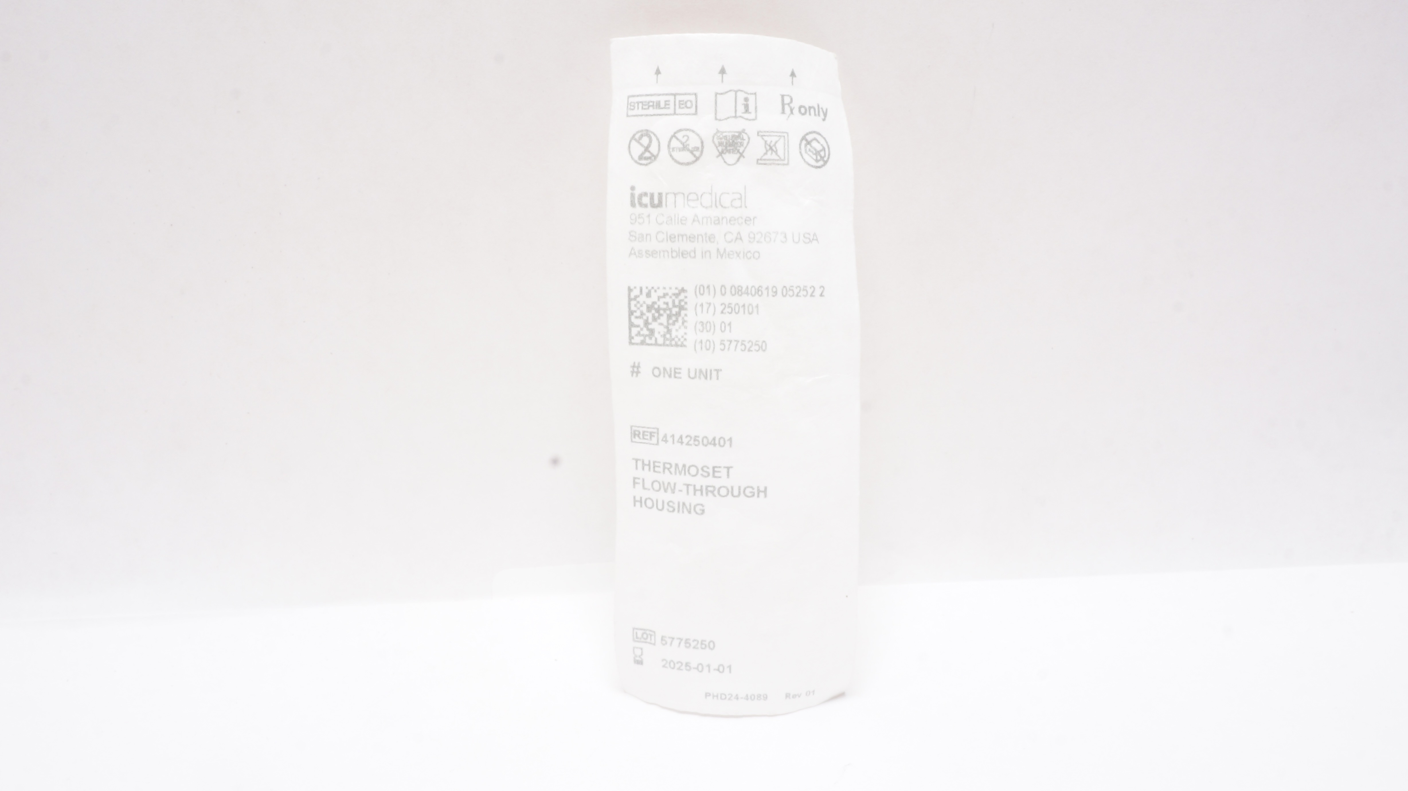 ICU Medical 414250401 Thermoset Flow-Through Housing