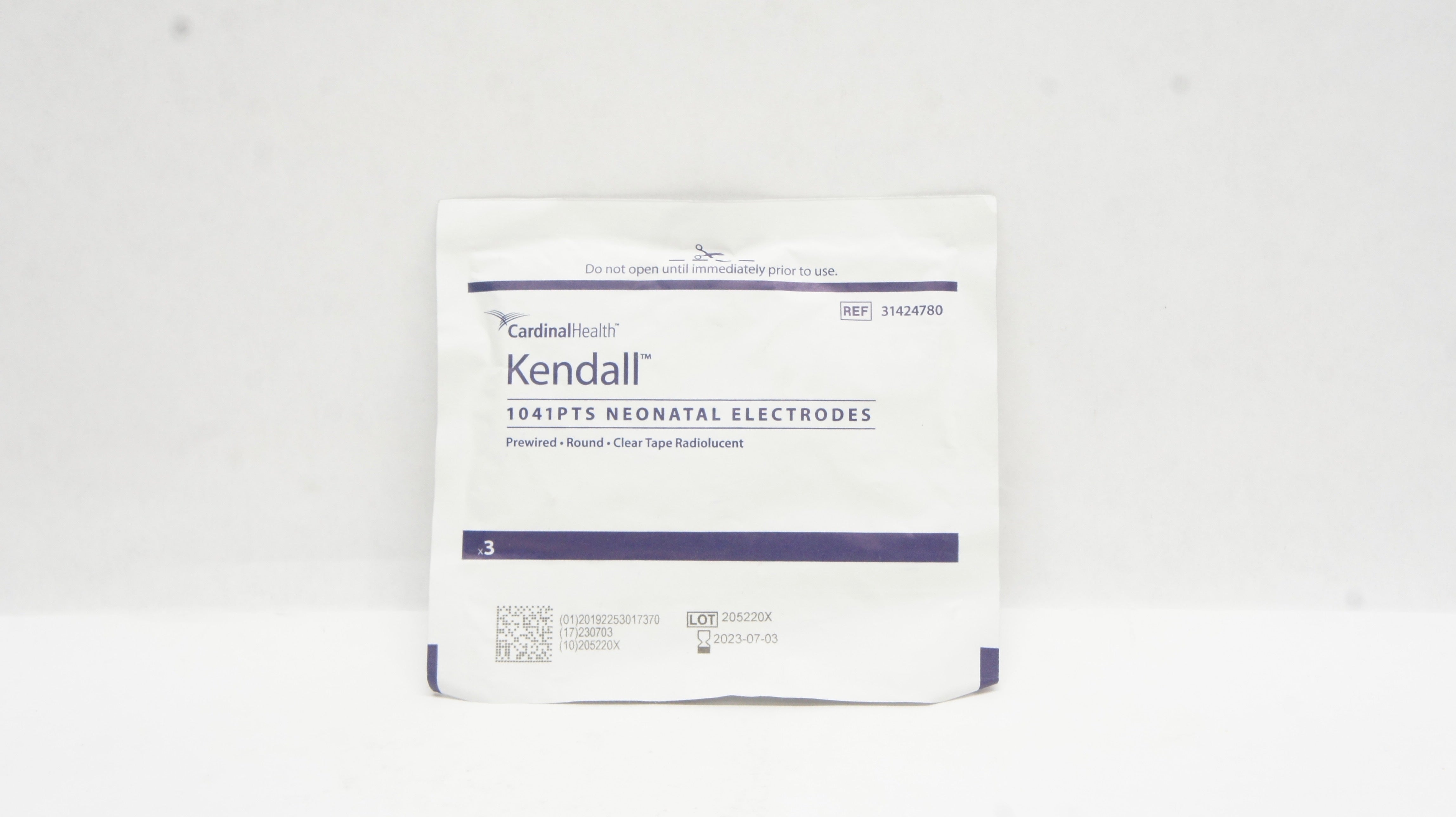 Cardinal Health 31424780 Kendall 1041PTS Neonatal Electrodes - Pack of 3